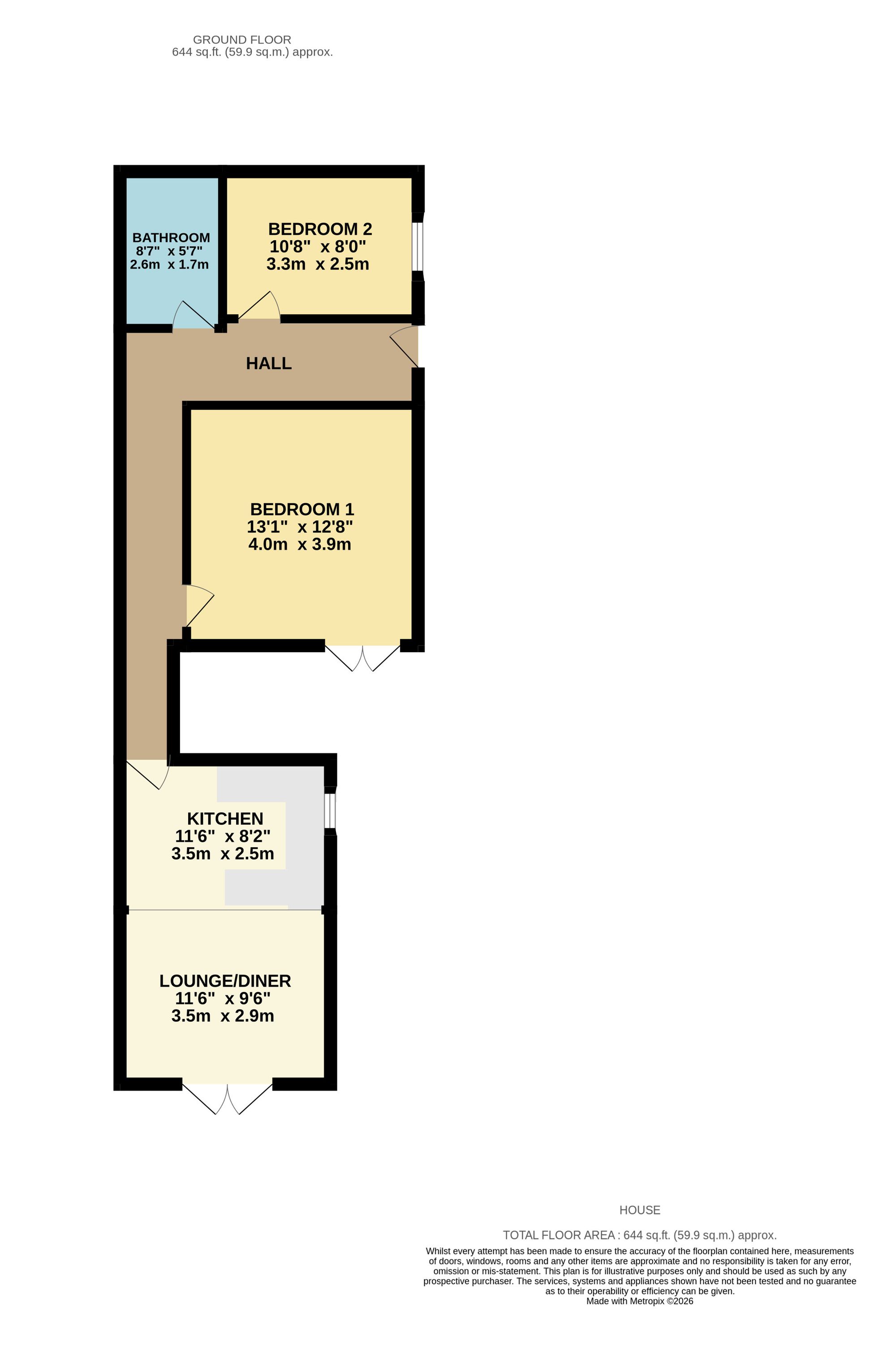 1217a Christchurch Road, Bournemouth floorplan