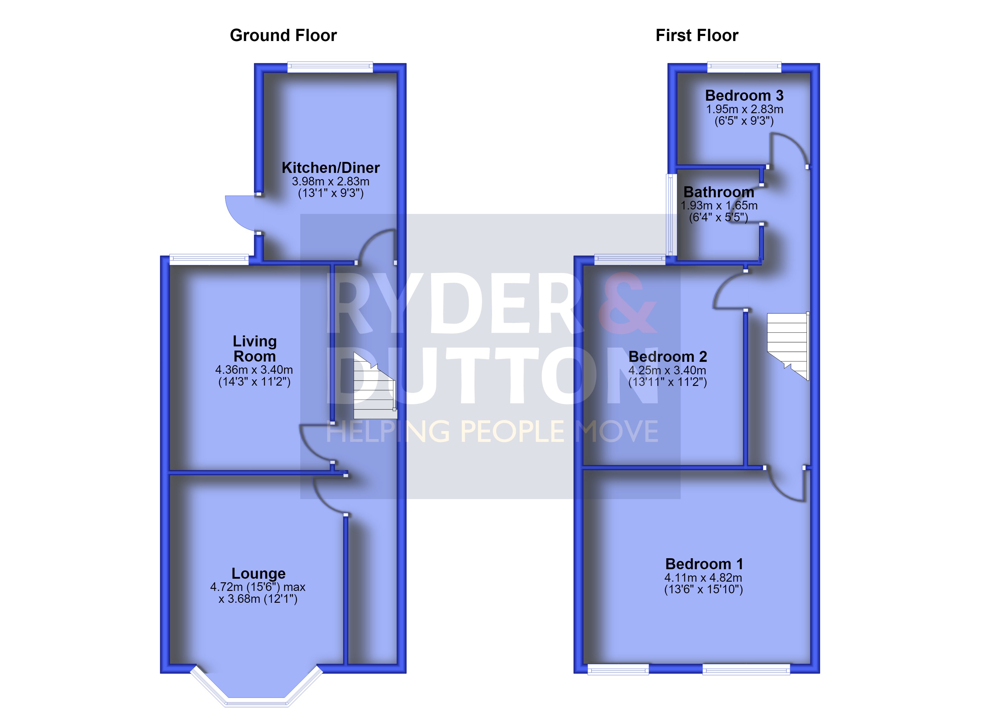221, Stamford Road, Oldham floorplan