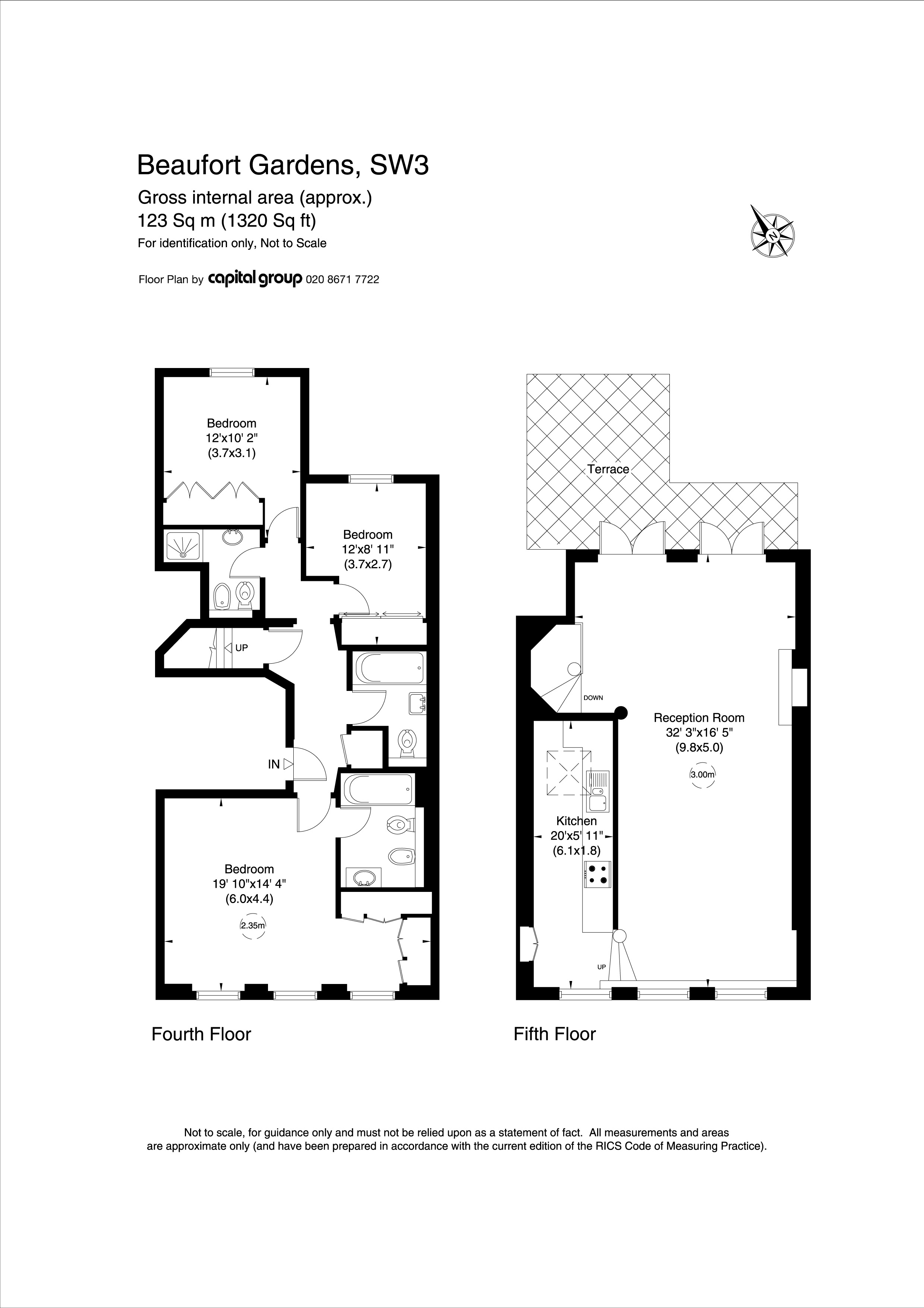 3 Bedrooms Flat for sale in Beaufort Gardens, London SW3