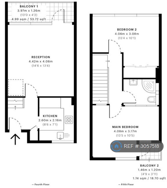 Flat, Bayer House Golden Lane Estate, London floorplan