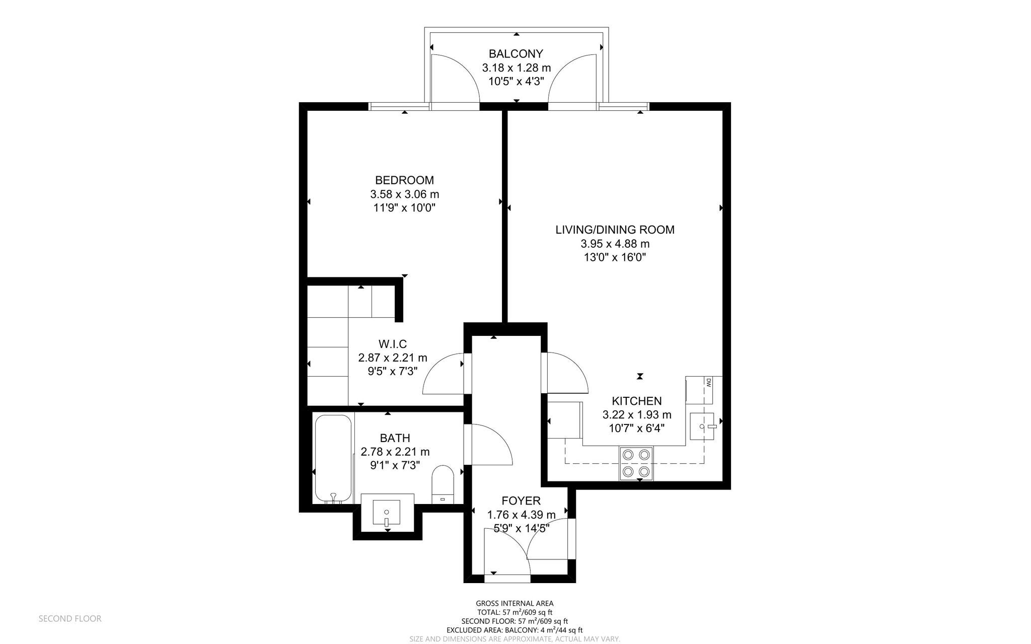 141, Milford House, Strand floorplan
