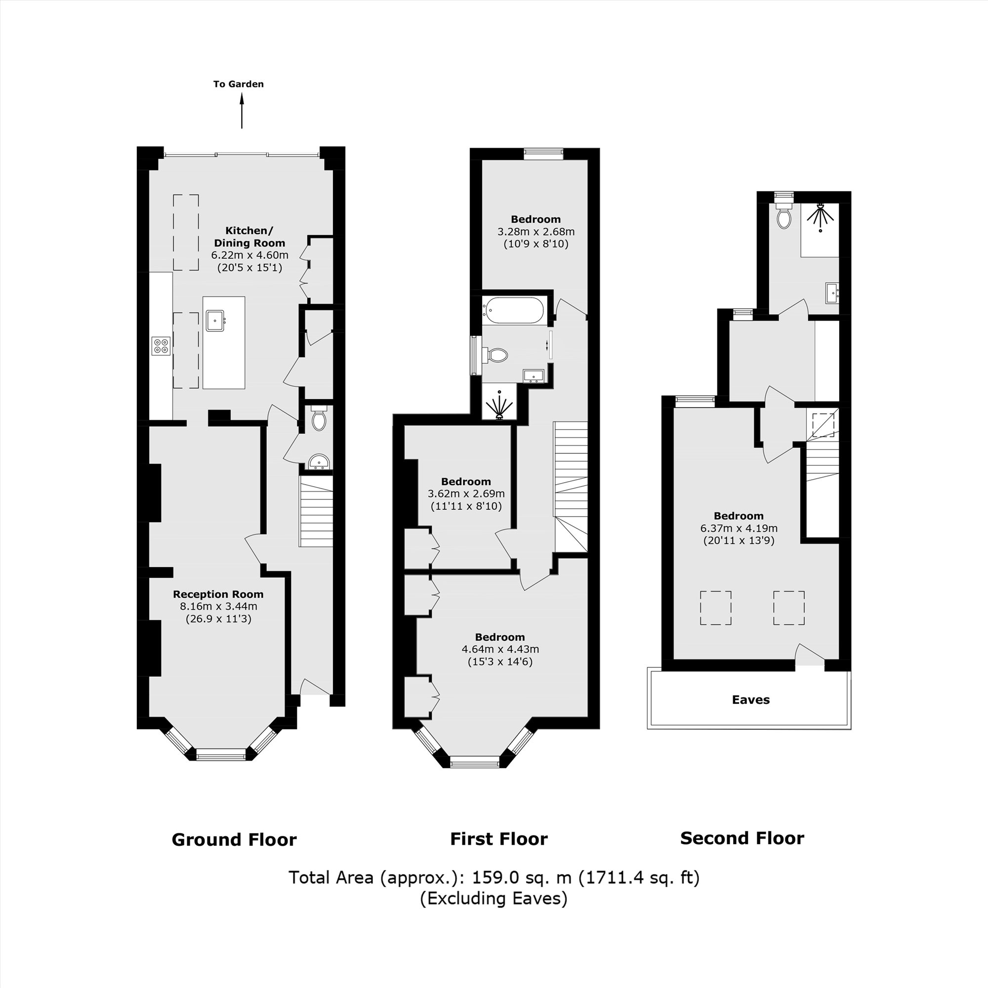 14, Warwick Road, Kingston Upon Thames floorplan