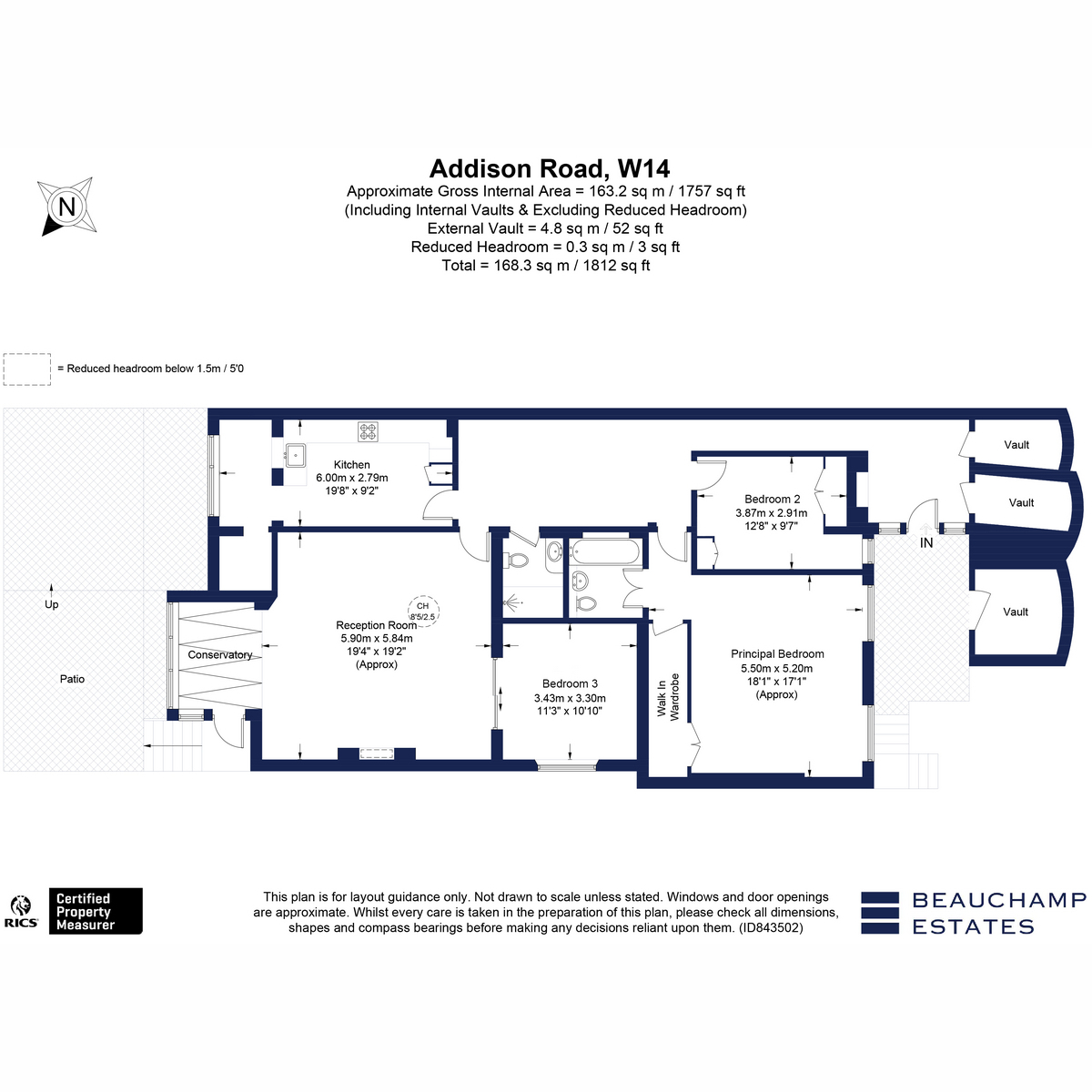 99, Addison Road, London floorplan