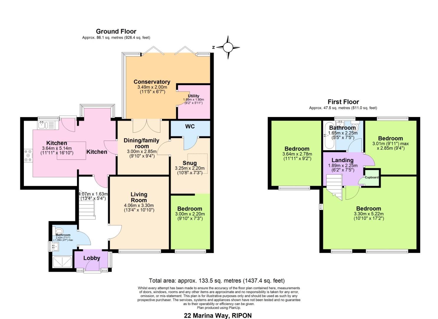 22, Marina Way, Ripon floorplan