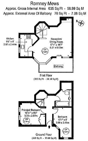 2, Romney Mews, London floorplan