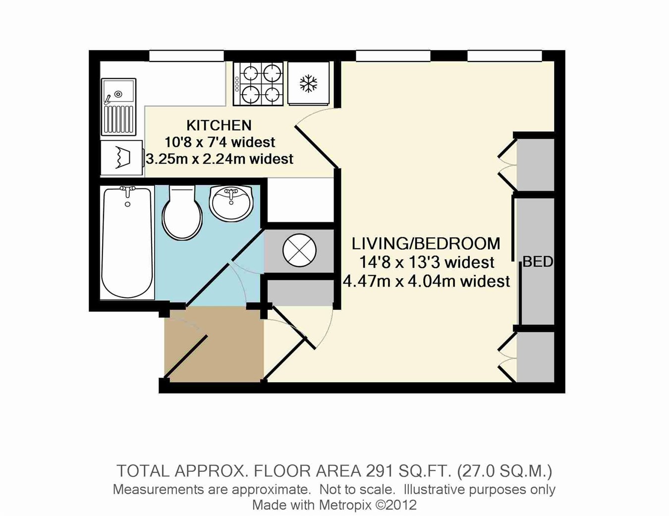 1 Bedrooms Studio to rent in Burgate Close, Dartford DA1