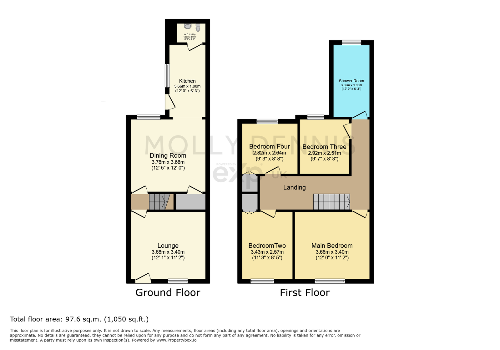 122, James Street, Swadlincote floorplan