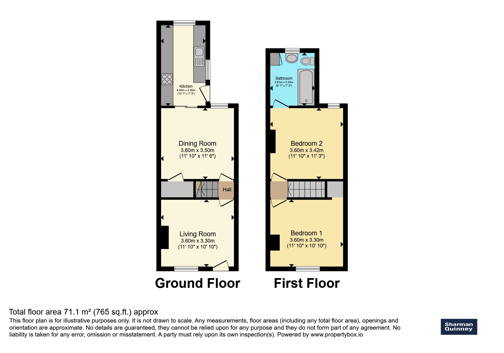 61, Churchfield Road, Peterborough floorplan