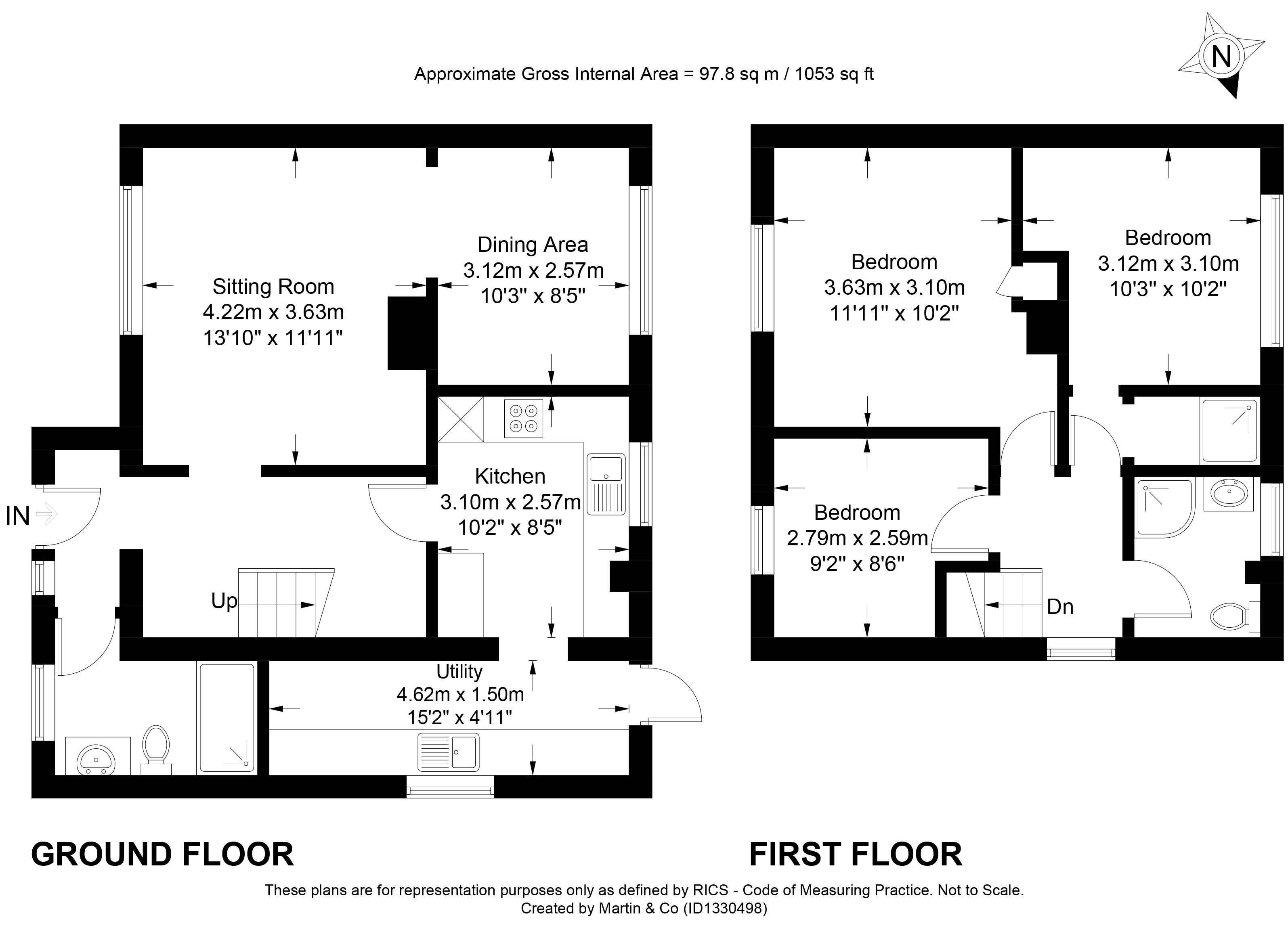 45, Walpole Road, Winchester floorplan