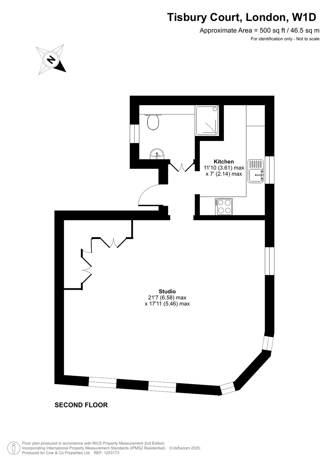 Flat 2, Rupert House, 4, Tisbury Court, London floorplan