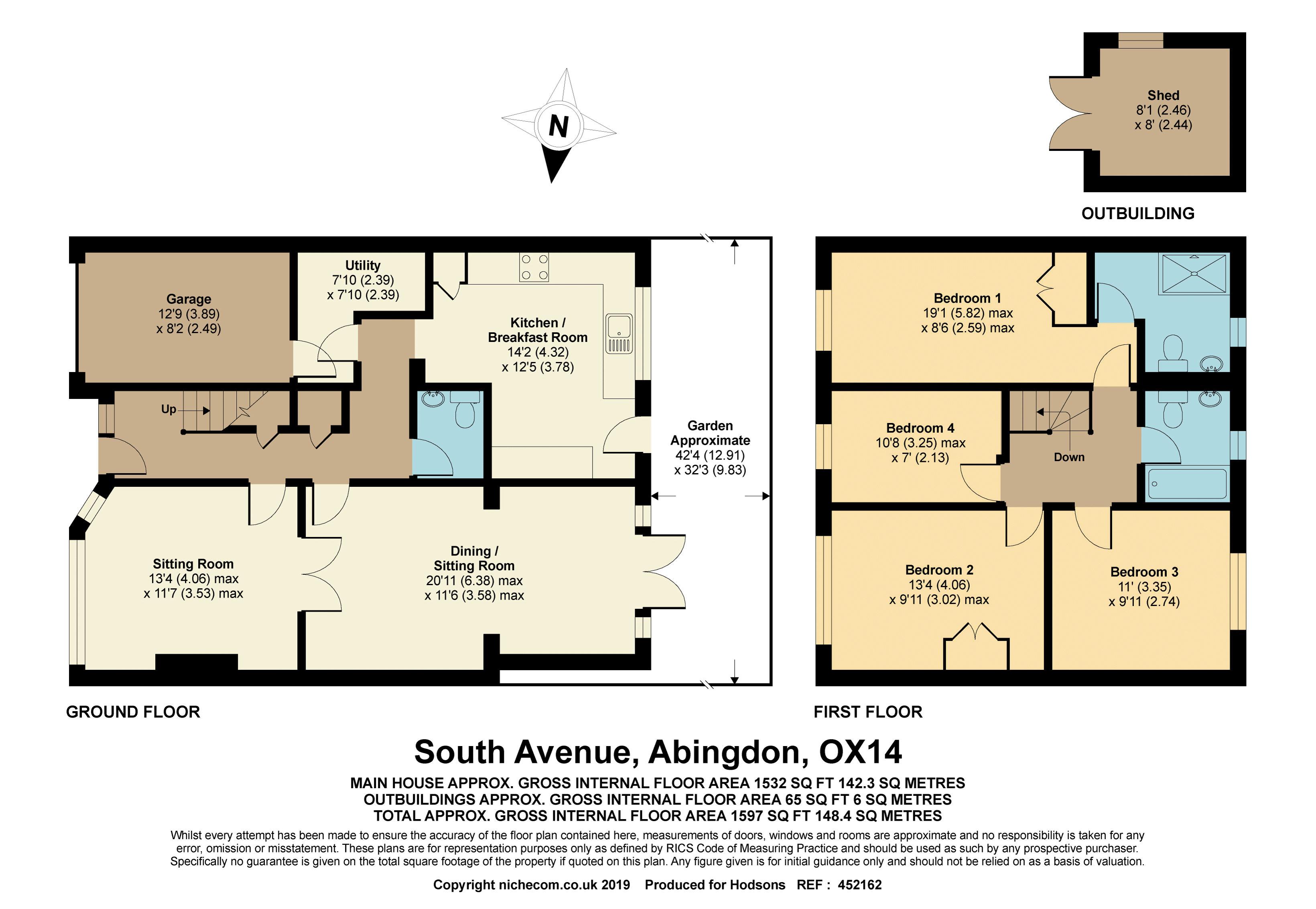4 Bedrooms Semi-detached house for sale in South Avenue, Abingdon OX14