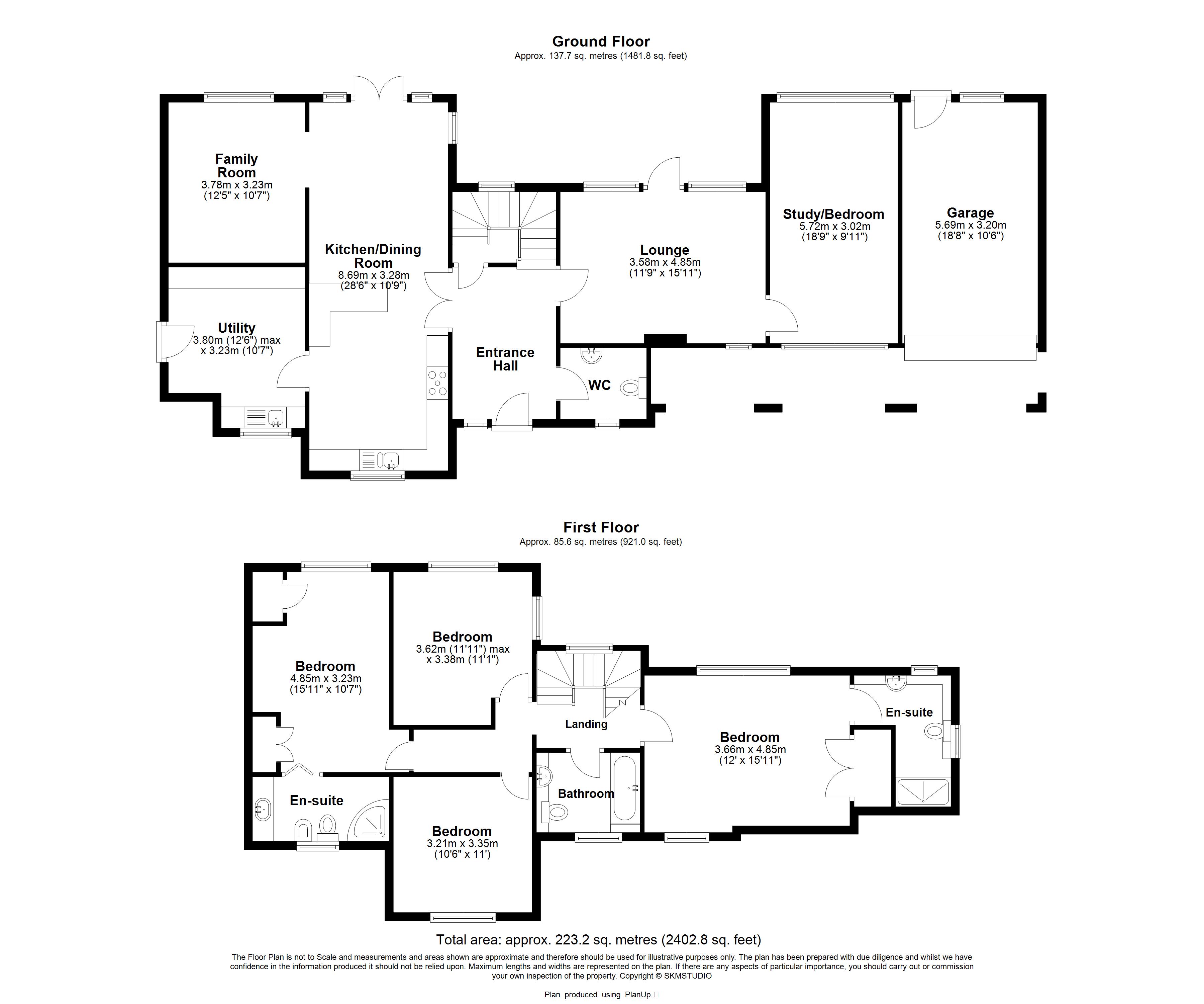 3, Green Lane Close, Harpenden floorplan