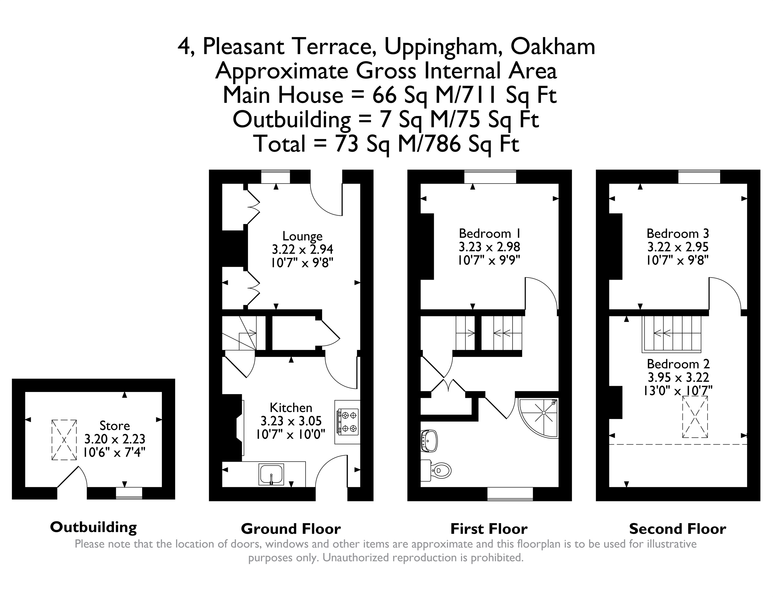 4, Pleasant Terrace, Oakham floorplan