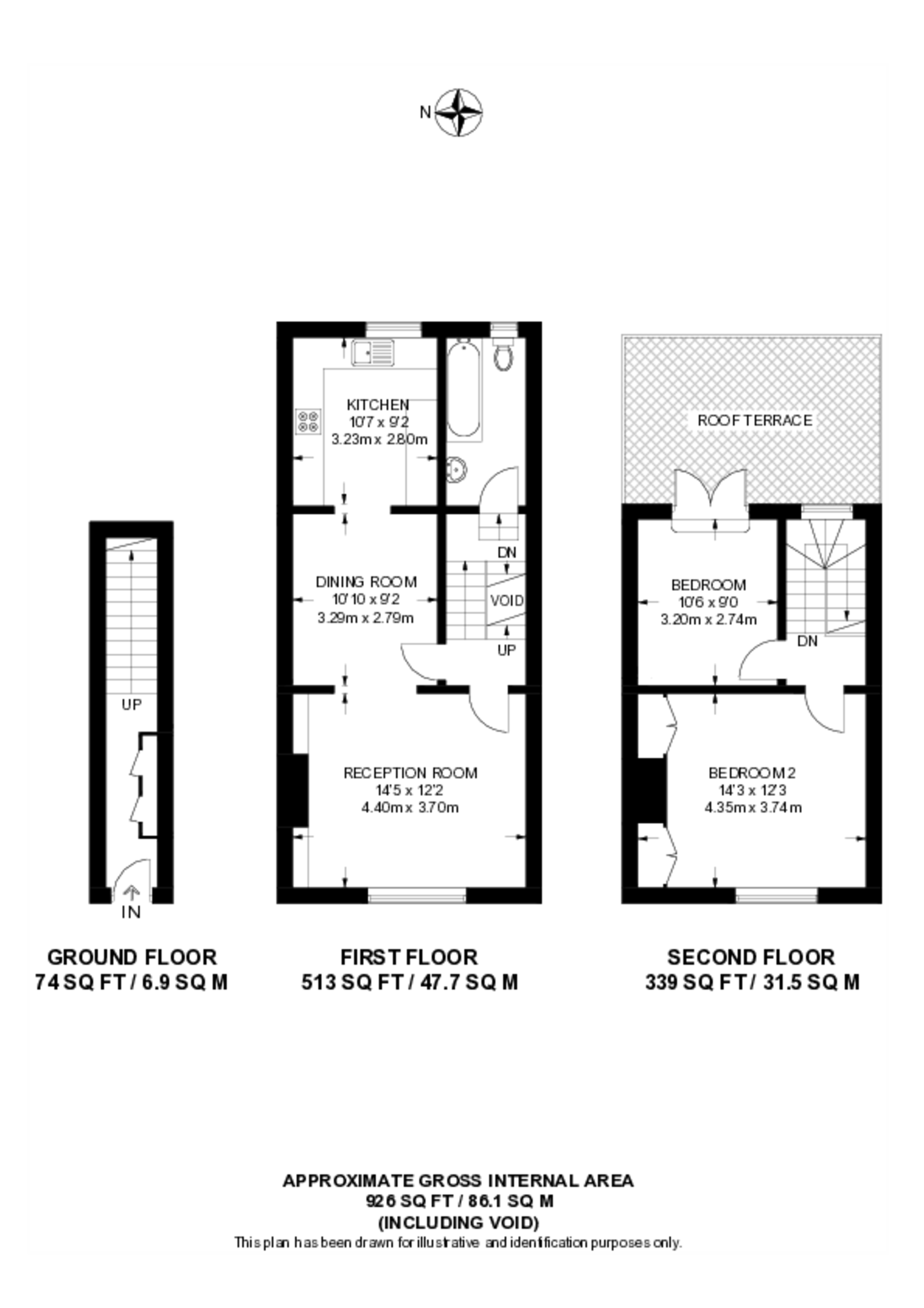 Bedford Road, Clapham North floorplan
