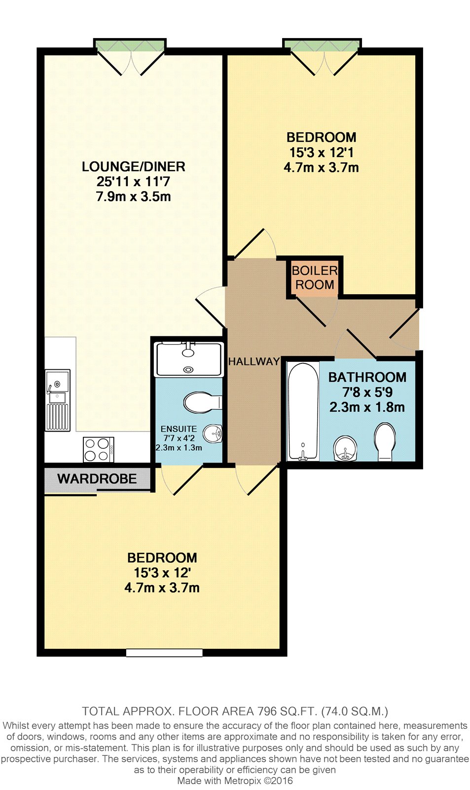 2 Bedrooms Flat to rent in Montgomery Avenue, Leeds, West Yorkshire LS16