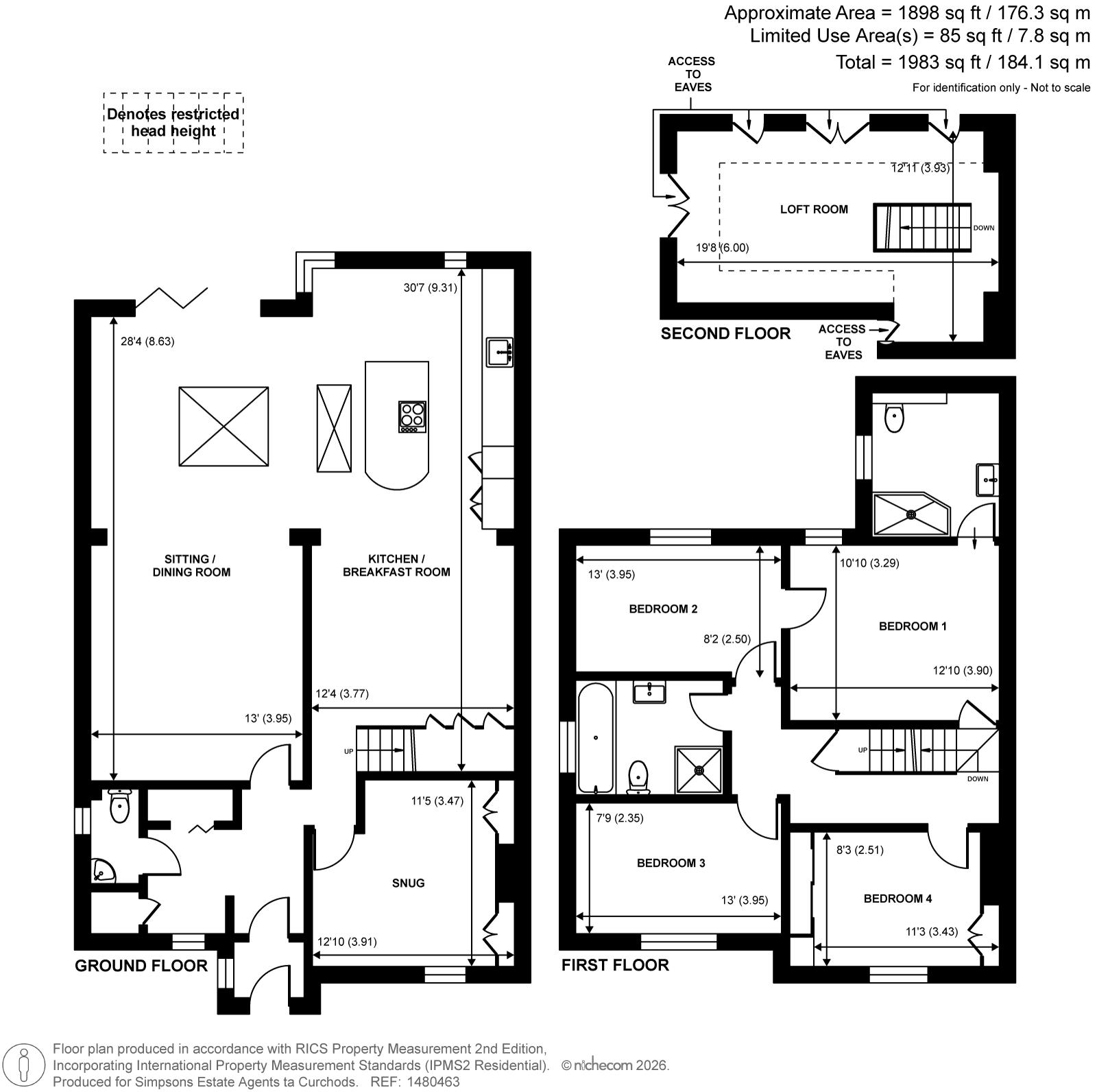 2 Townsend Cottages,, Coldharbour Road, Pyrford floorplan