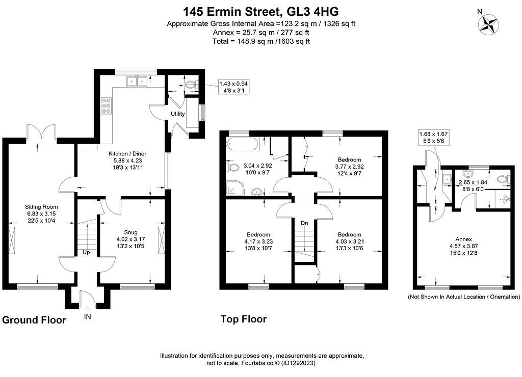 145, Ermin Street, Gloucester floorplan