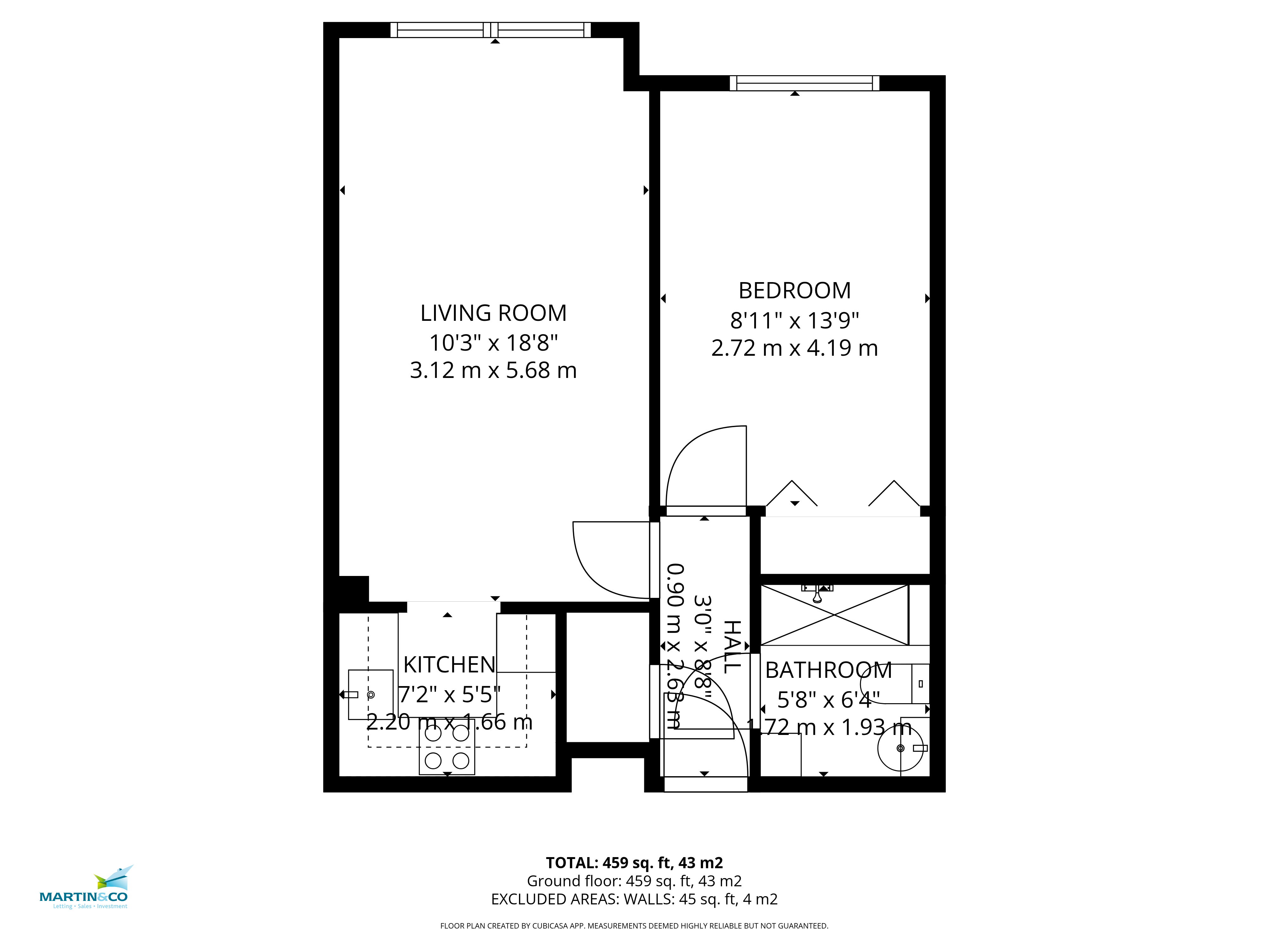 28, Homeworth House, Woking floorplan