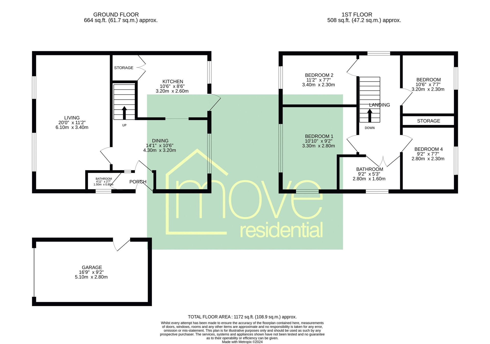 1 Buckingham Avenue, Wirral floorplan