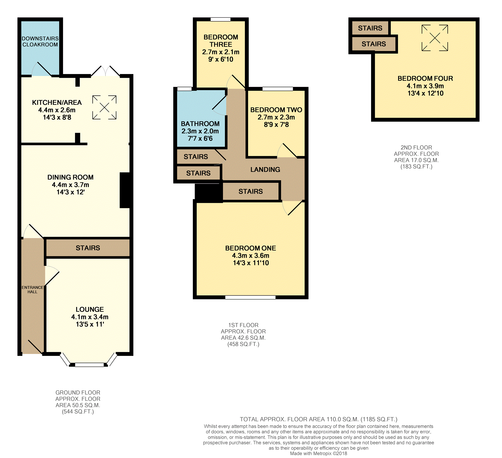 4 Bedrooms Terraced house for sale in Kent Street, Chesterfield S41