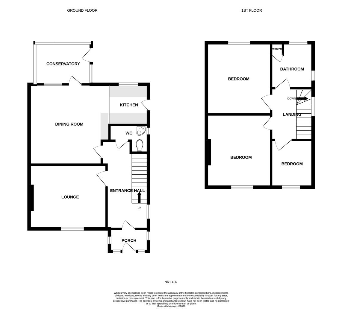Knox Close, Norwich floorplan