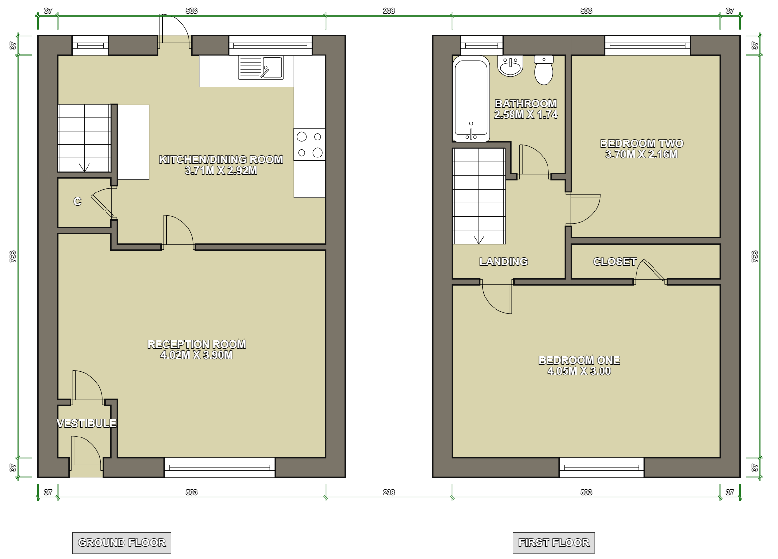 21 Second Avenue, Wigan floorplan