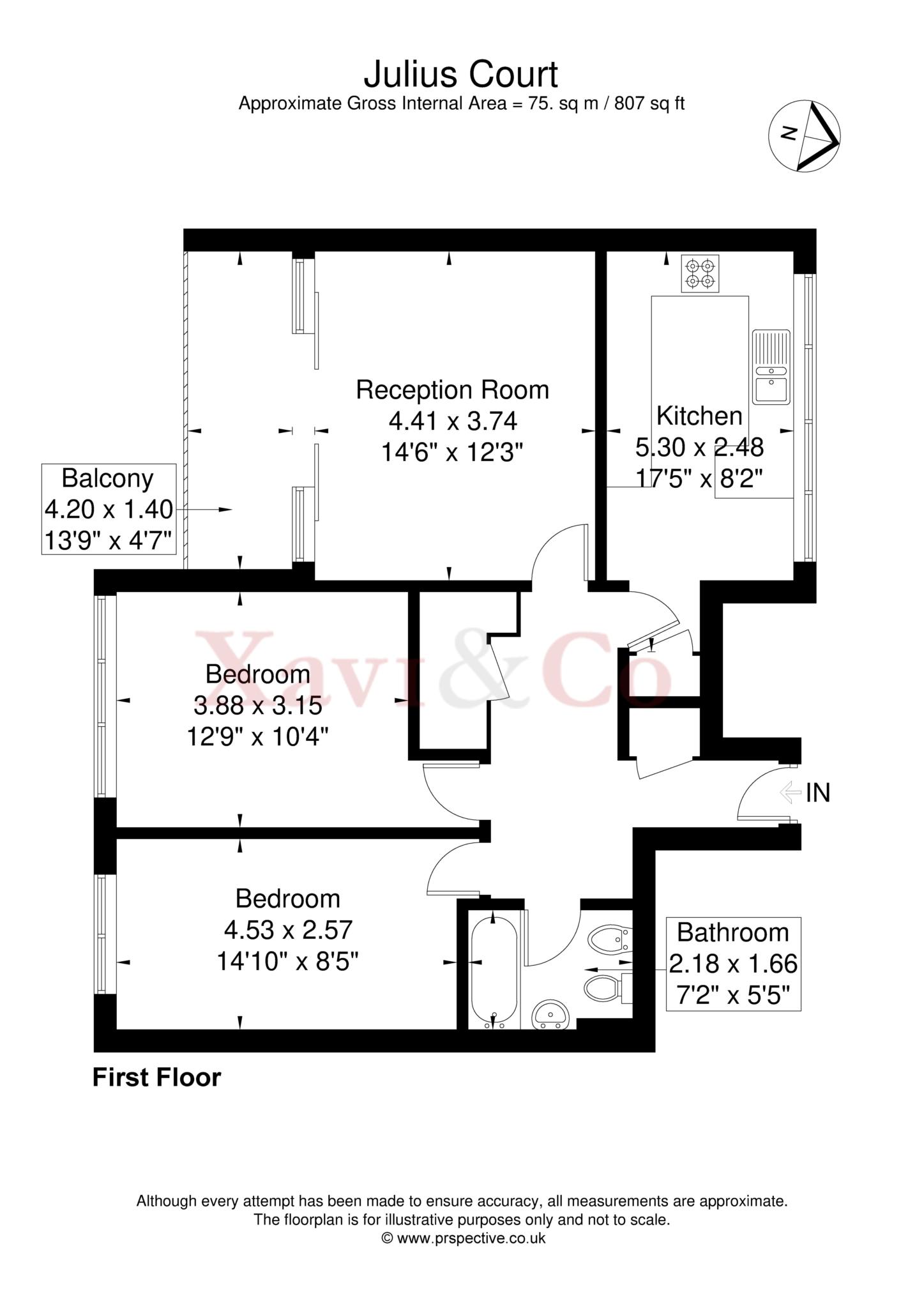 15, Julius Court, Brentford floorplan