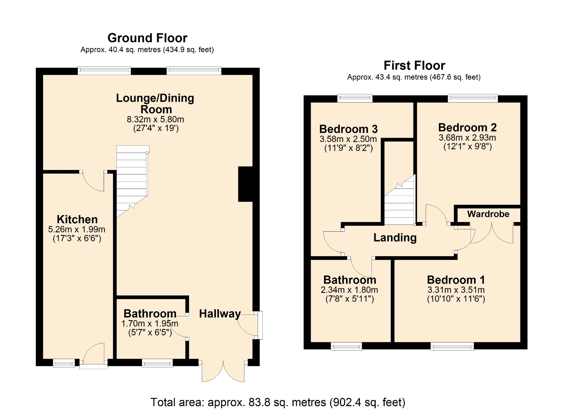 199, Acre Lane, Northampton floorplan
