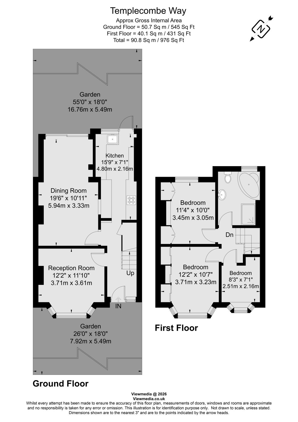 59, Templecombe Way, Morden floorplan
