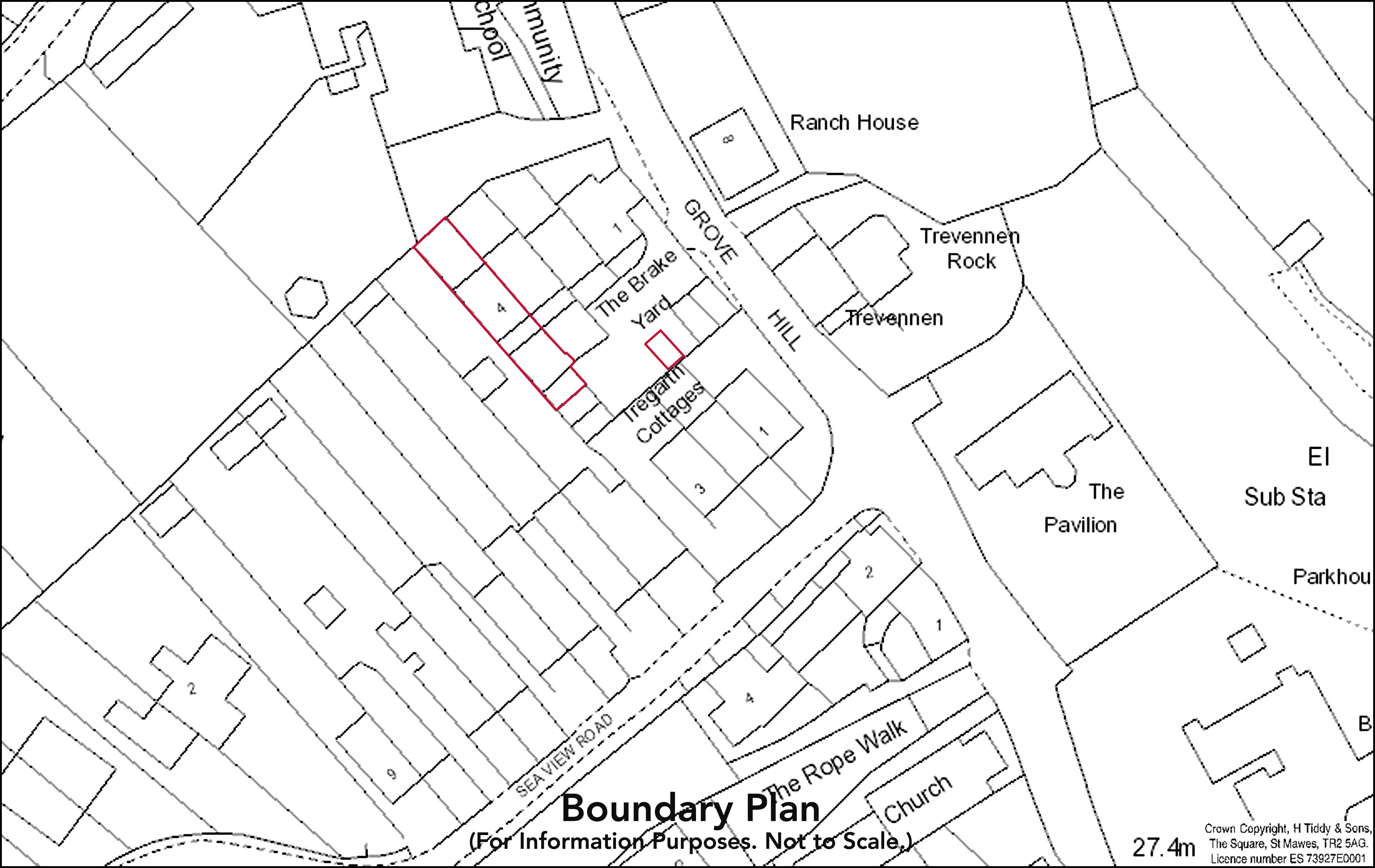 Grove Hill, St. Mawes, Truro TR2, 3 bedroom end terrace house for sale