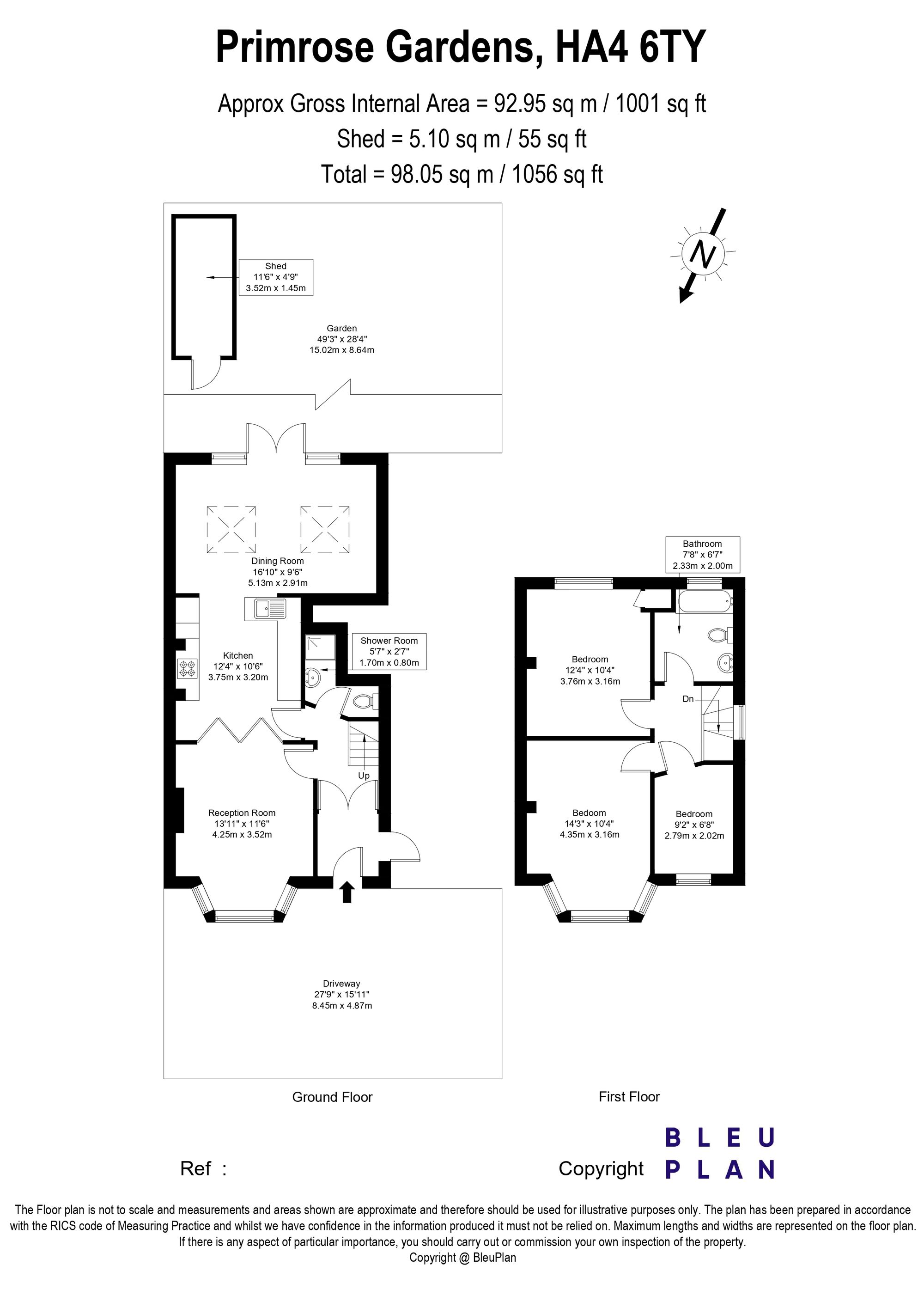 5 Primrose Gardens, Ruislip floorplan