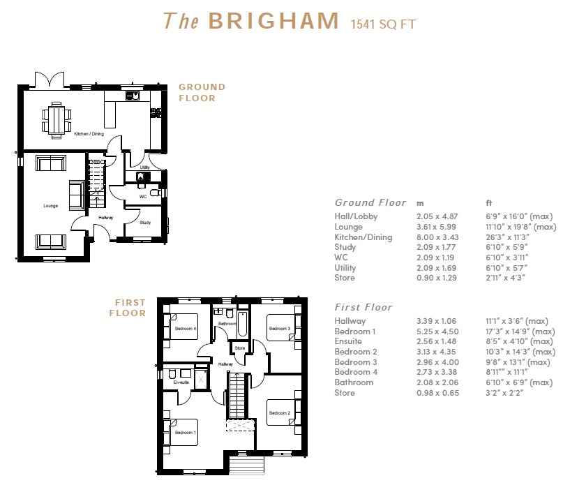 4 Bedrooms Detached house for sale in Brigham Plot 120 Phase 3, Weavers Beck, Green Lane, Yeadon LS19