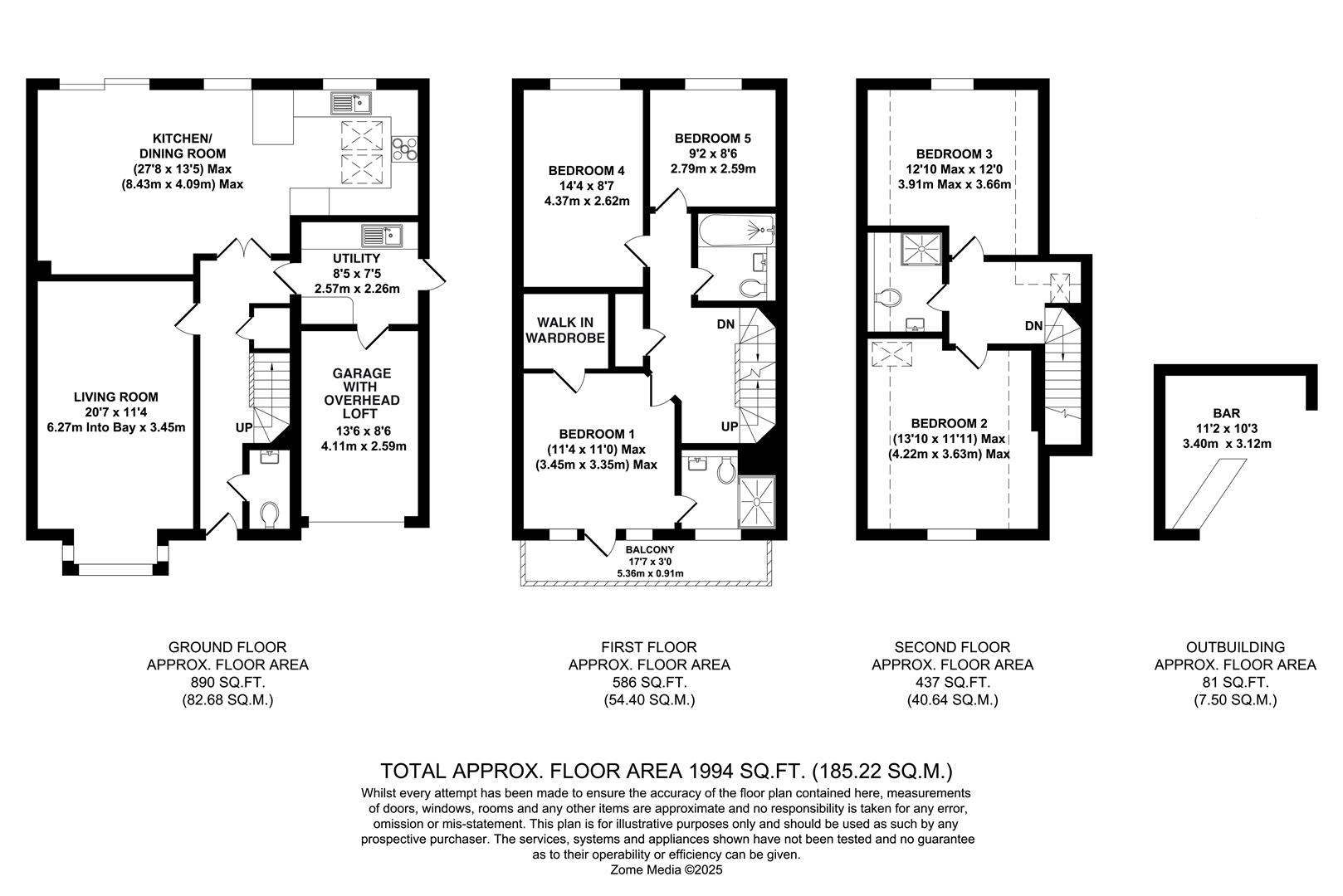 109, The Lakes, Aylesford floorplan