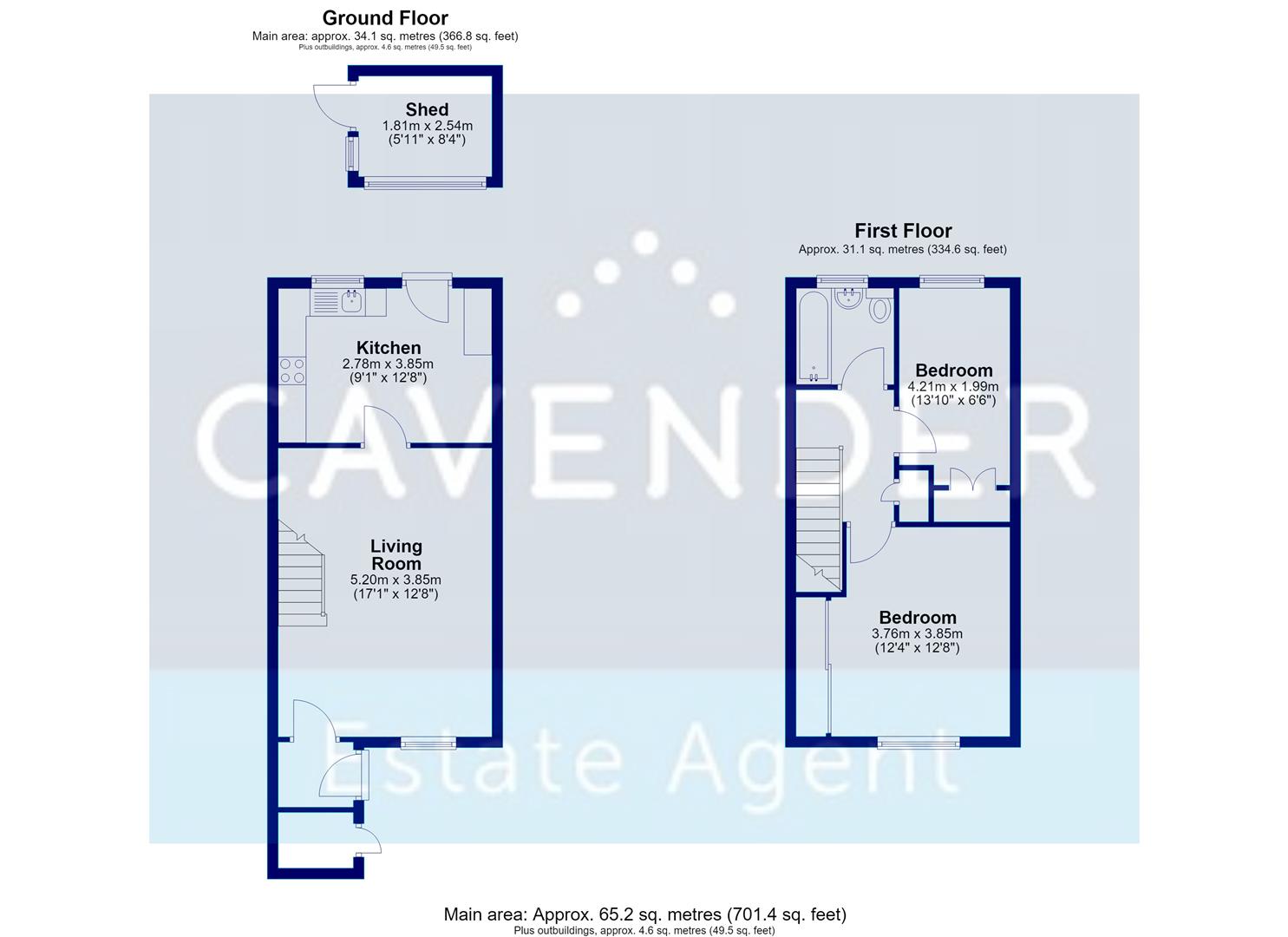 11, Swallow Close, Godalming floorplan