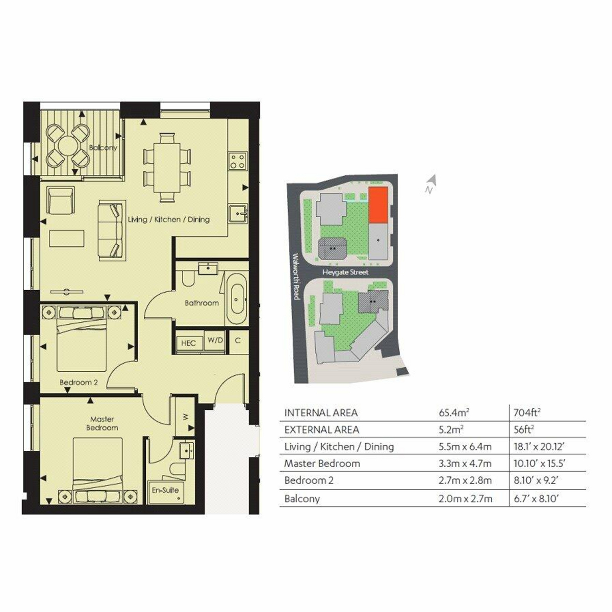 Flat 601 Weymouth, 2, Deacon Street, London floorplan