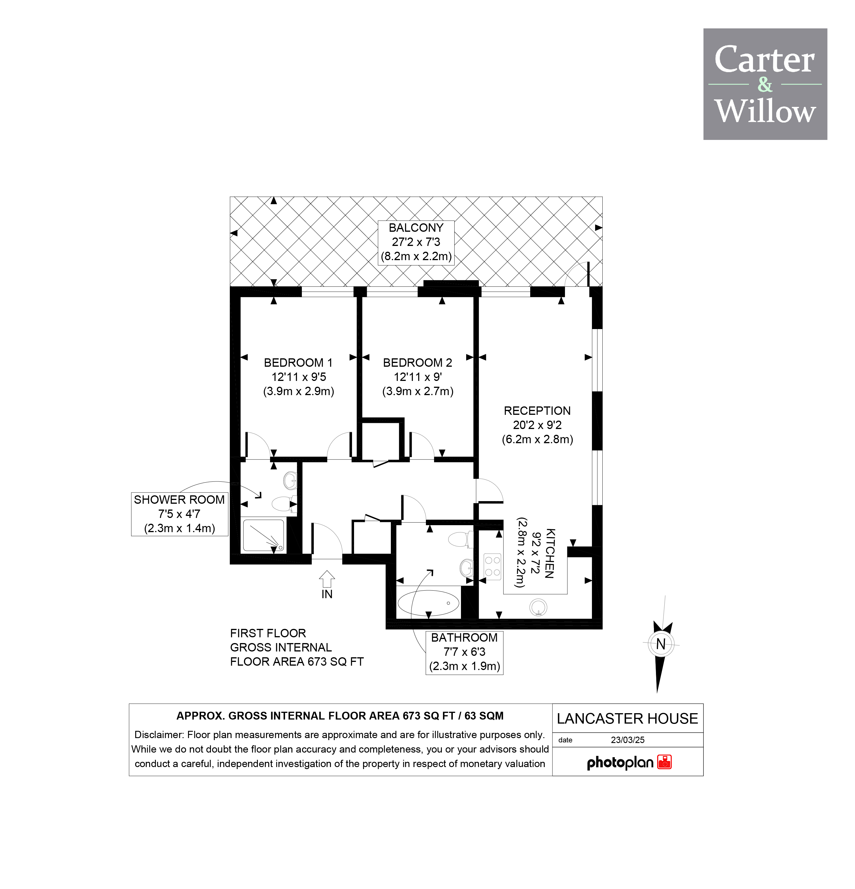 104, Lancaster House, Academy Way, Dagenham floorplan