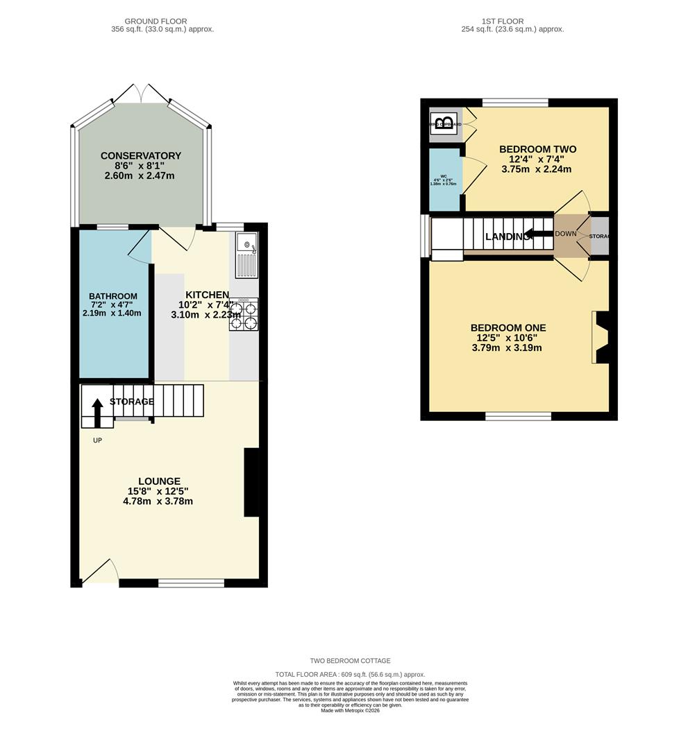 87, Church Road, Preston floorplan