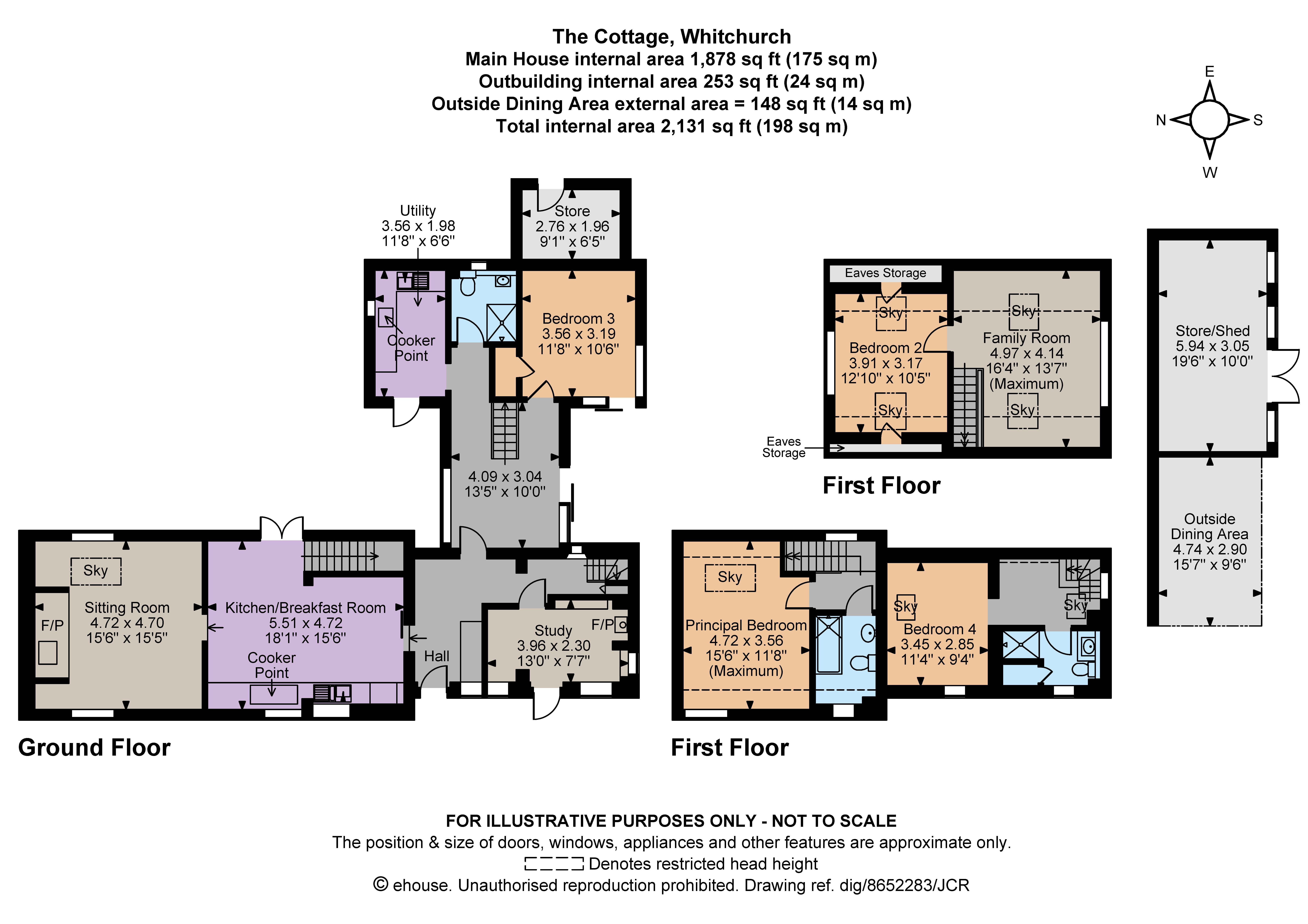 Eglwys Cross Cottage,, Eglwys Cross, Shropshire floorplan