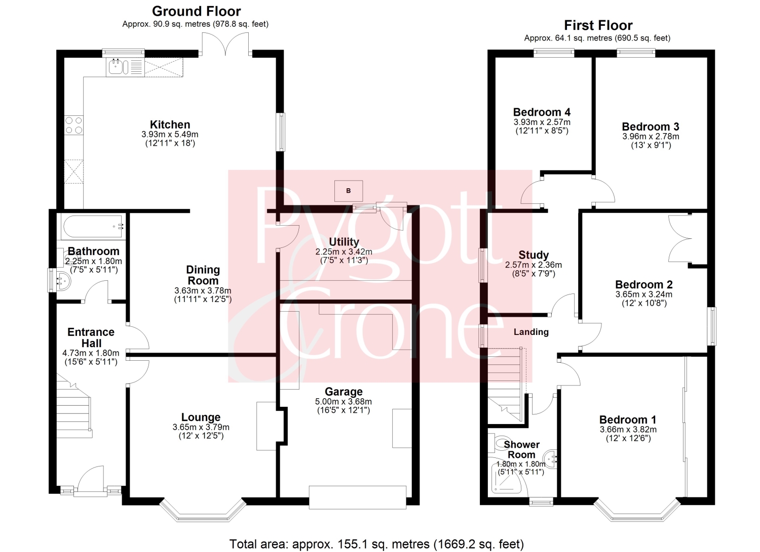 178, Boston Road North, Spalding floorplan