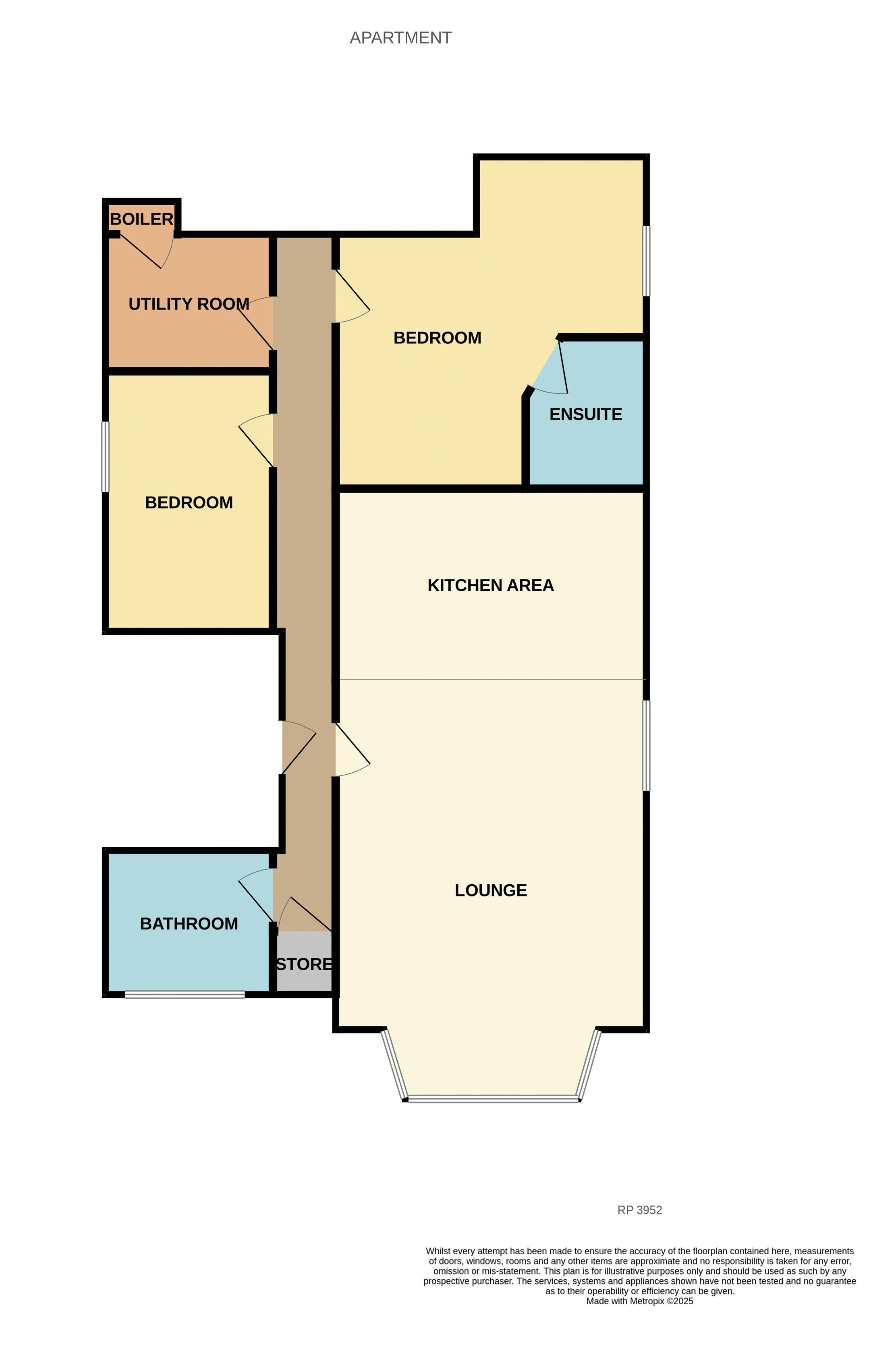 Apt.3, Danilton Court, College Avenue, Rhos on Sea floorplan