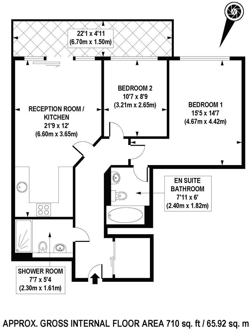 2 Bedrooms Flat to rent in Eustace Building, Chelsea Bridge Wharf, London SW11