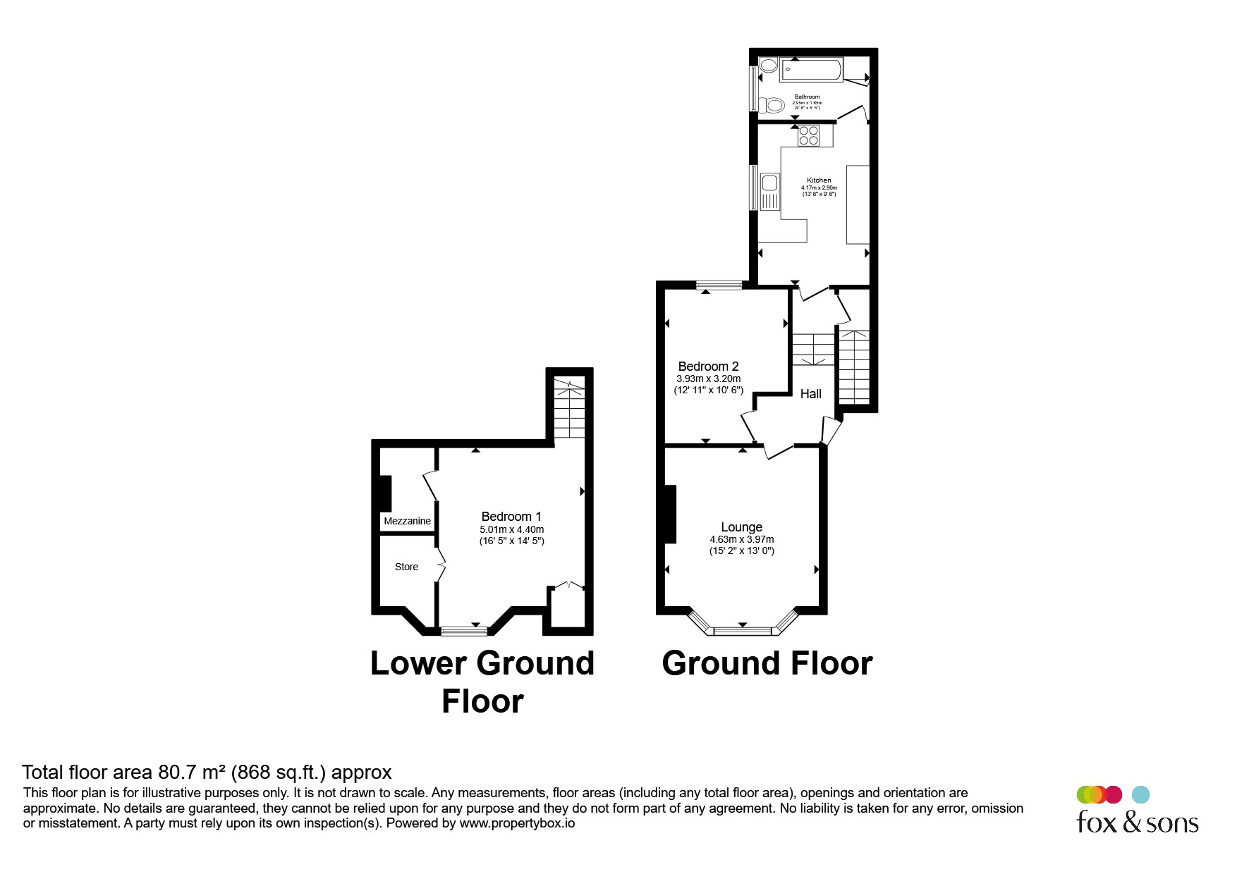 Basement And Ground Floor Flat, 87, Freshfield Road, Brighton floorplan