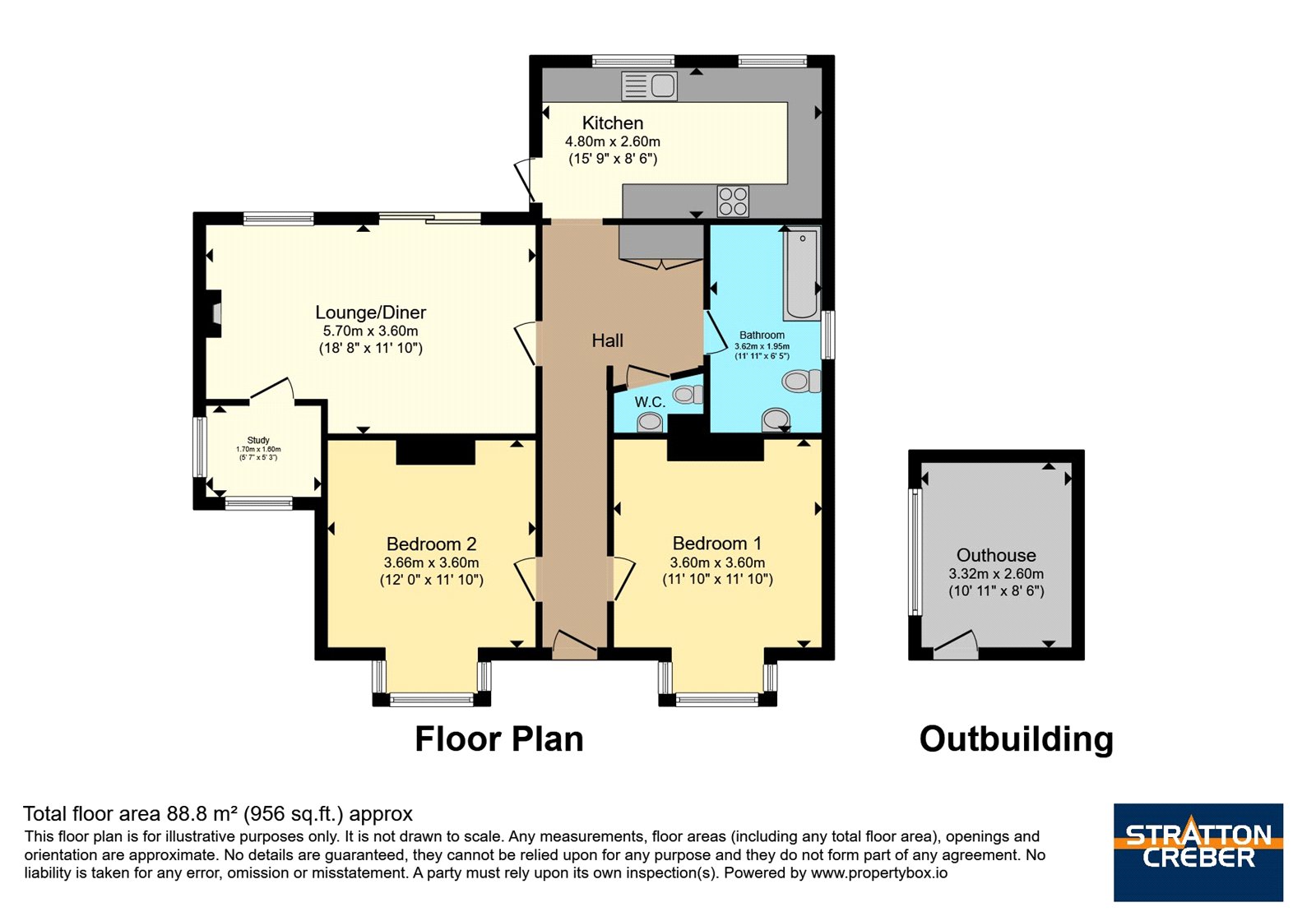 Tre Vellen,, West Hill, Cornwall floorplan