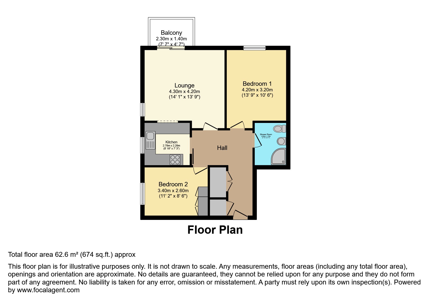 Flat 17/Roseberry Court, Grandfield Avenue, Watford floorplan