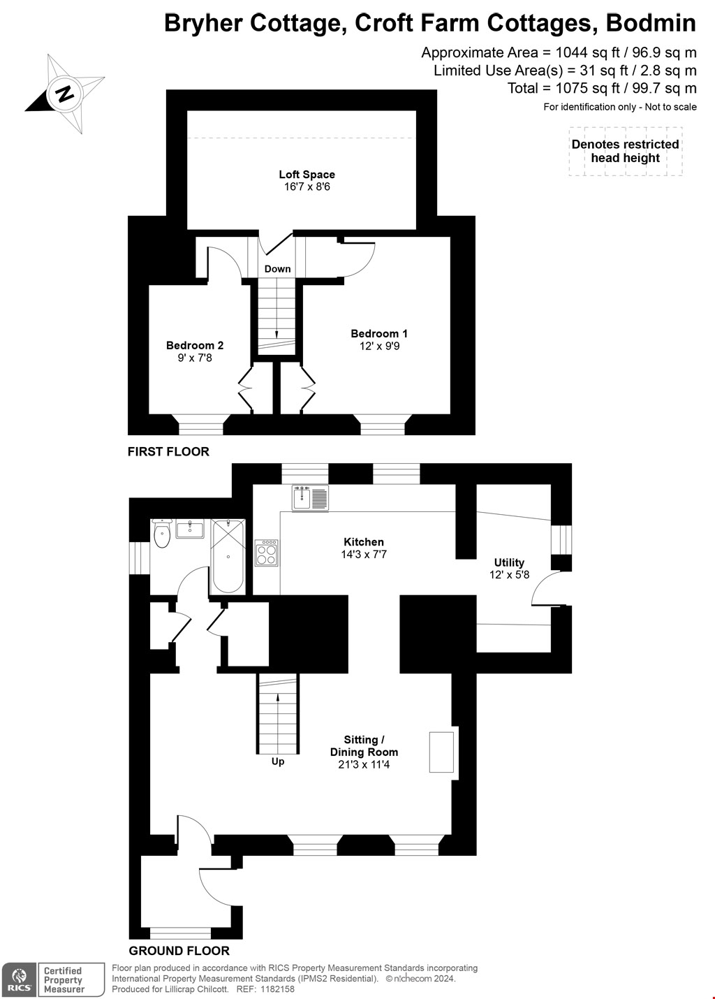 Croft Farm Cottages, Luxulyan, Bodmin floorplan