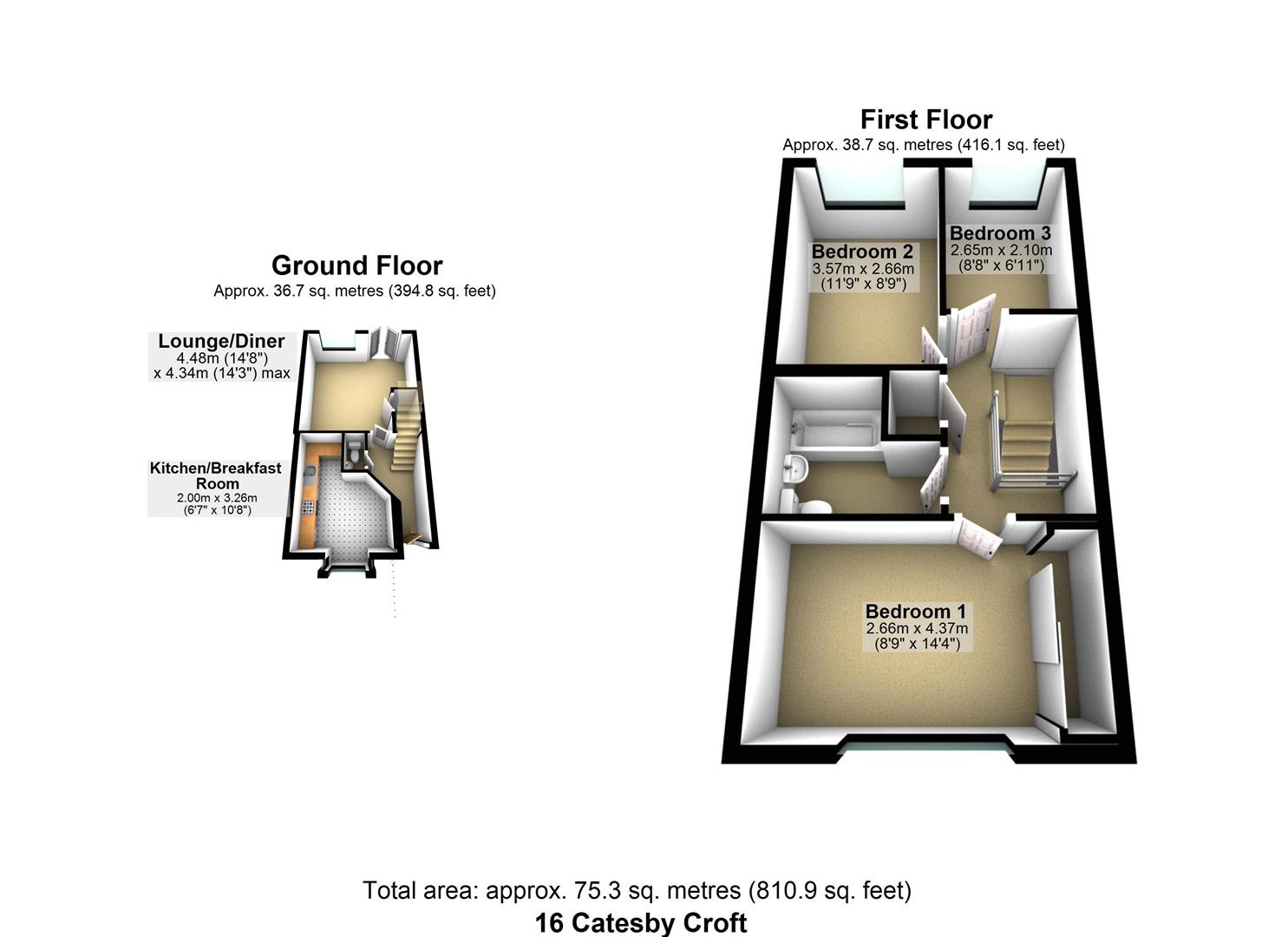 16, Catesby Croft, Milton Keynes floorplan