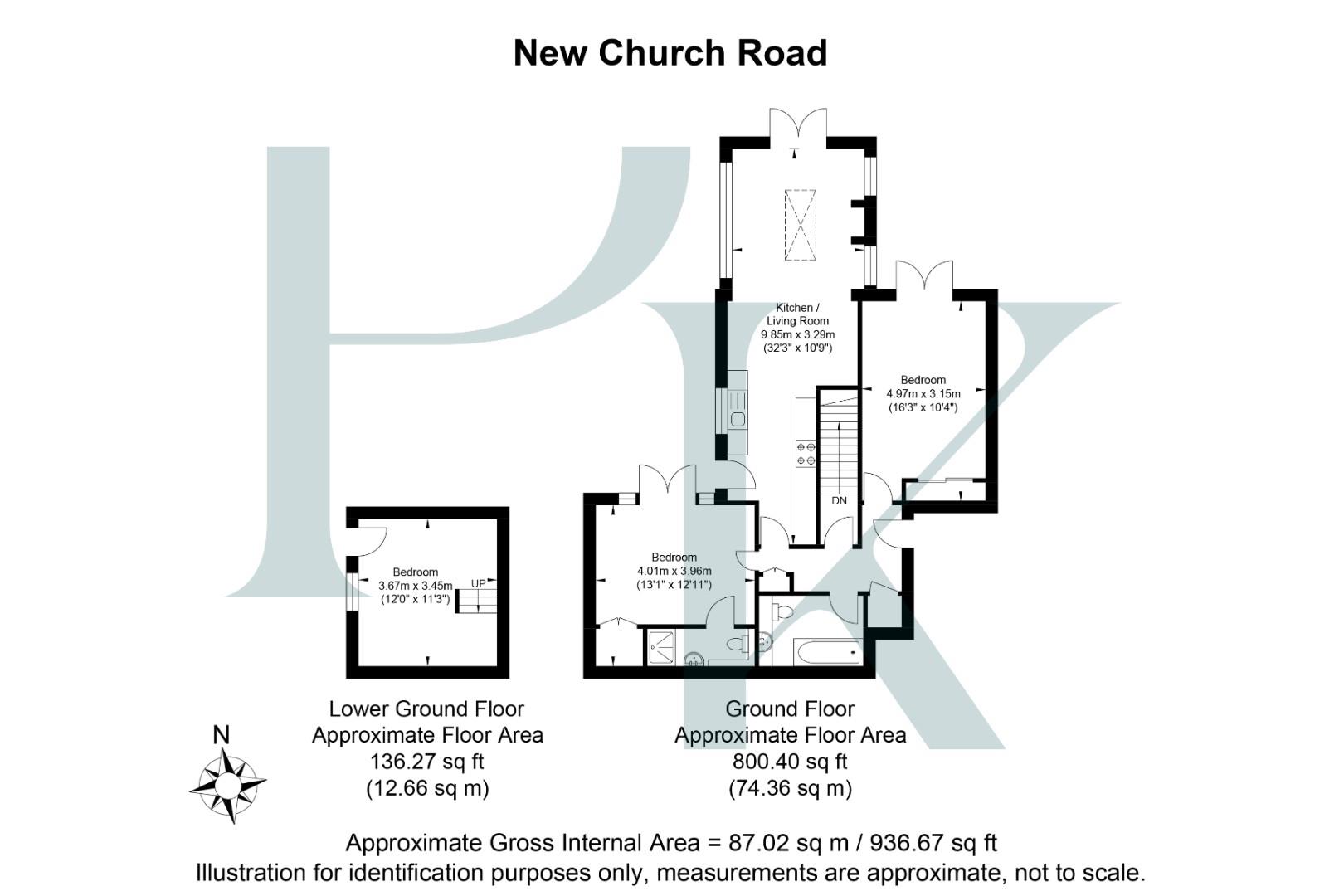 233C, New Church Road, Hove floorplan