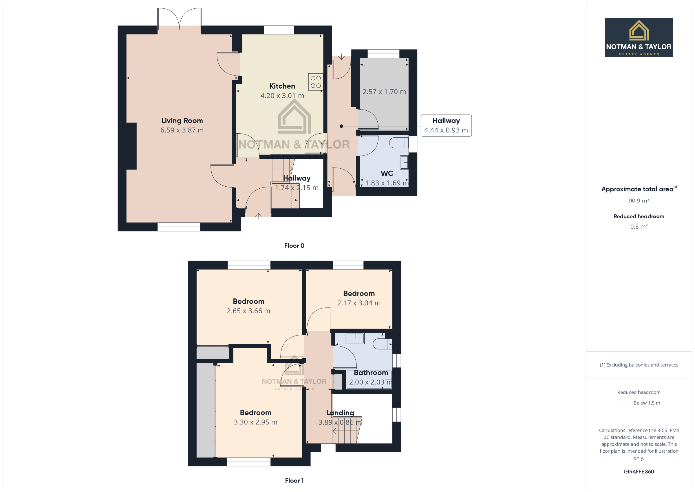 14 Marine Drive, Torpoint floorplan