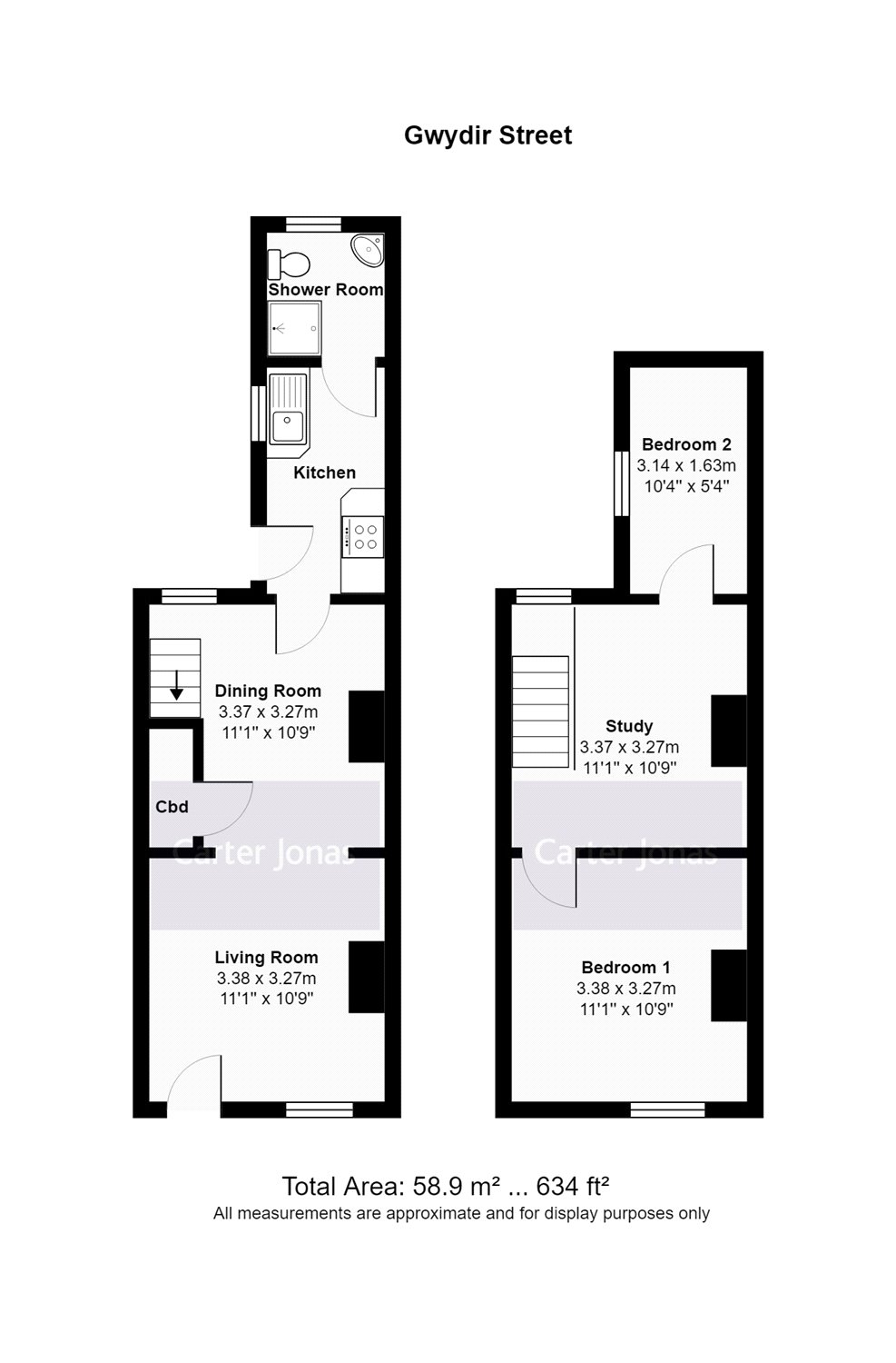 2 Bedrooms Terraced house to rent in Gwydir Street, Cambridge CB1