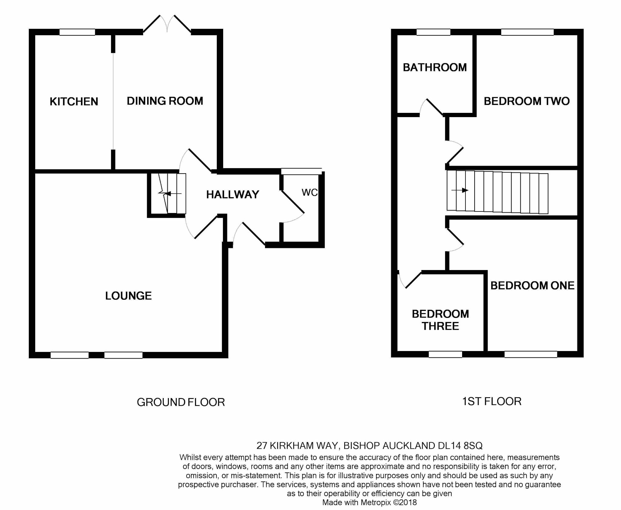 Kirkham Way, Auckland Park, Auckland DL14, 3 bedroom semi